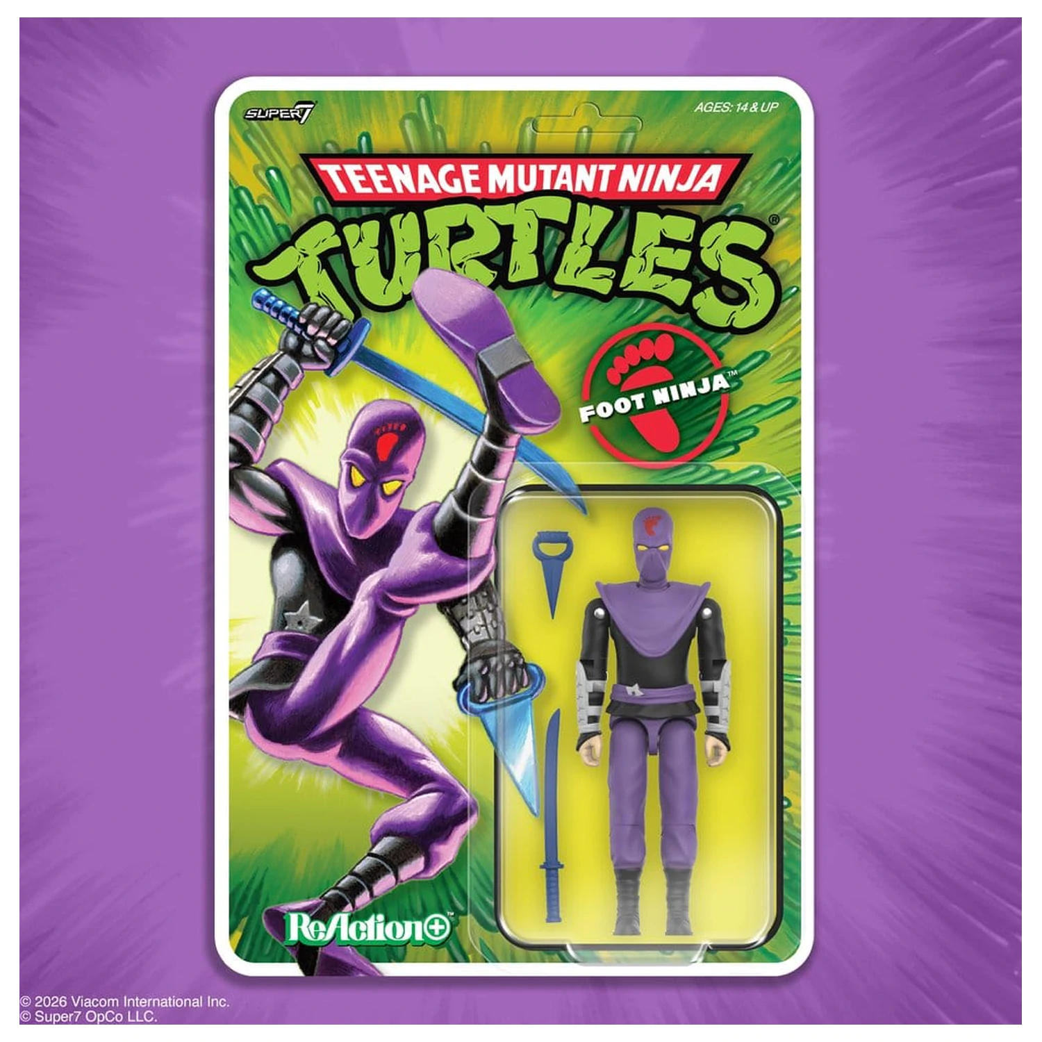 Teenage Mutant Ninja Turtles ReAction+ akční figurka Wave 01 Foot Ninja fotografii produktu