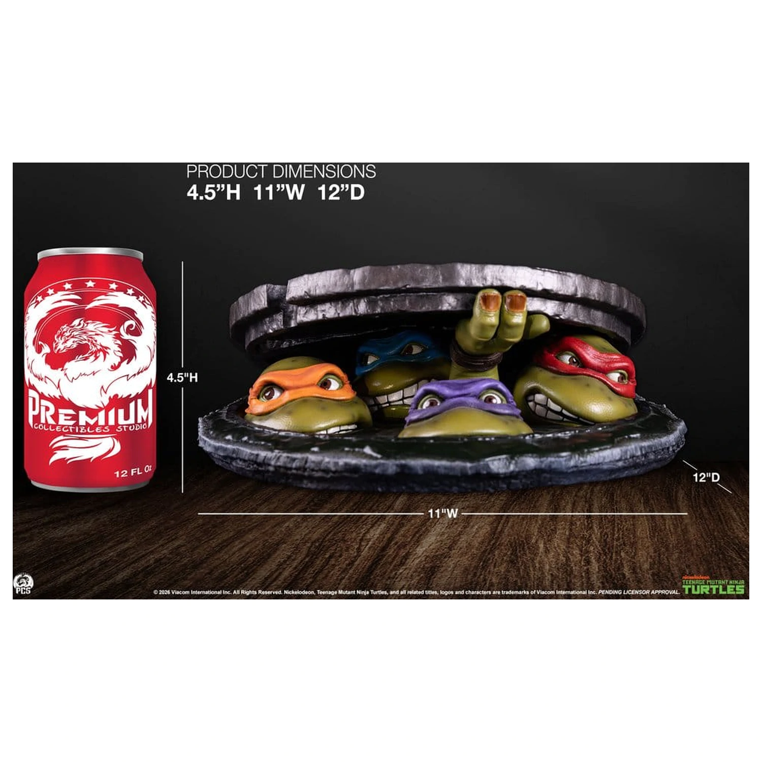 Teenage Mutant Ninja Turtles Tabletop 1/4 Underground 11 cm fotografii produktu