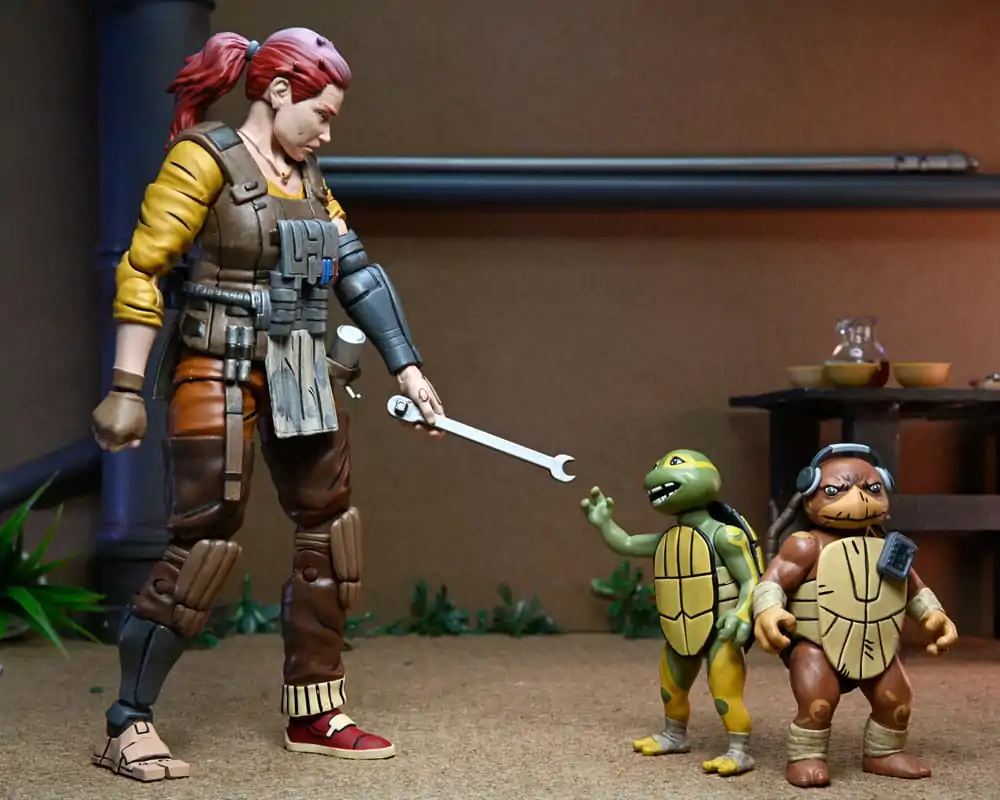 Teenage Mutant Ninja Turtles (The Last Ronin The Lost Years) Akční figurka Grammy April s Baby Yi & Moja 18 cm fotografii produktu