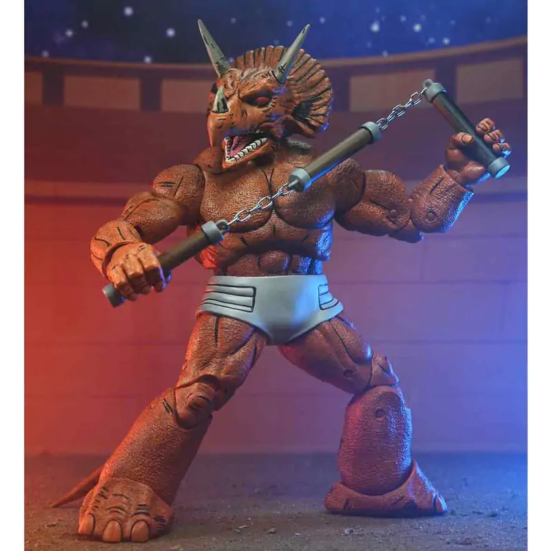 Teenage Mutant Ninja Turtles Triceraton Gladiator figurka 18 cm fotografii produktu