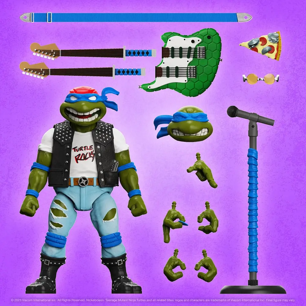 Teenage Mutant Ninja Turtles Ultimates Akční figurka Classic Rocker Leo 18 cm fotografii produktu