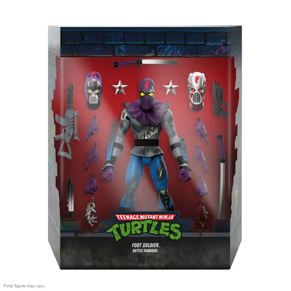 Teenage Mutant Ninja Turtles Ultimates akční figurka Foot Soldier (Battle Damaged) 18 cm fotografii produktu