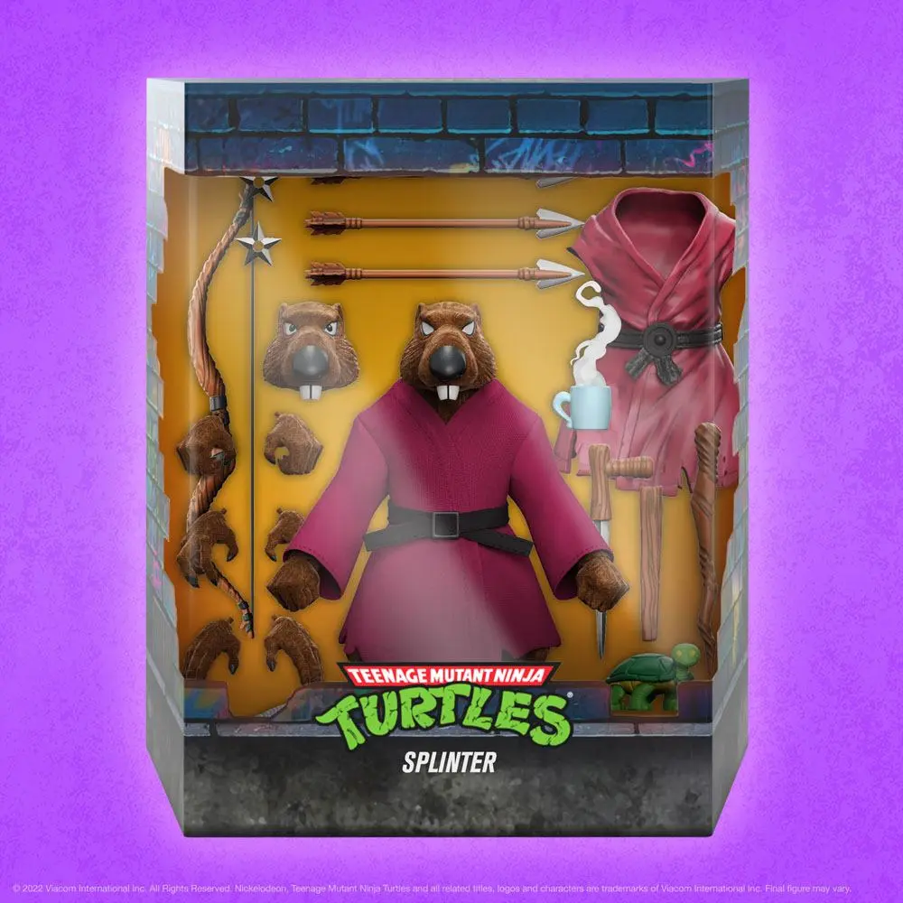 Teenage Mutant Ninja Turtles Ultimates Akční figurka Splinter (Flocked) 18 cm fotografii produktu