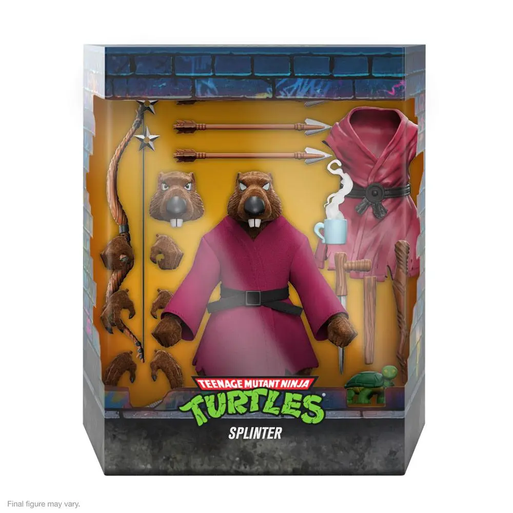 Teenage Mutant Ninja Turtles Ultimates Akční figurka Splinter (Flocked) 18 cm fotografii produktu