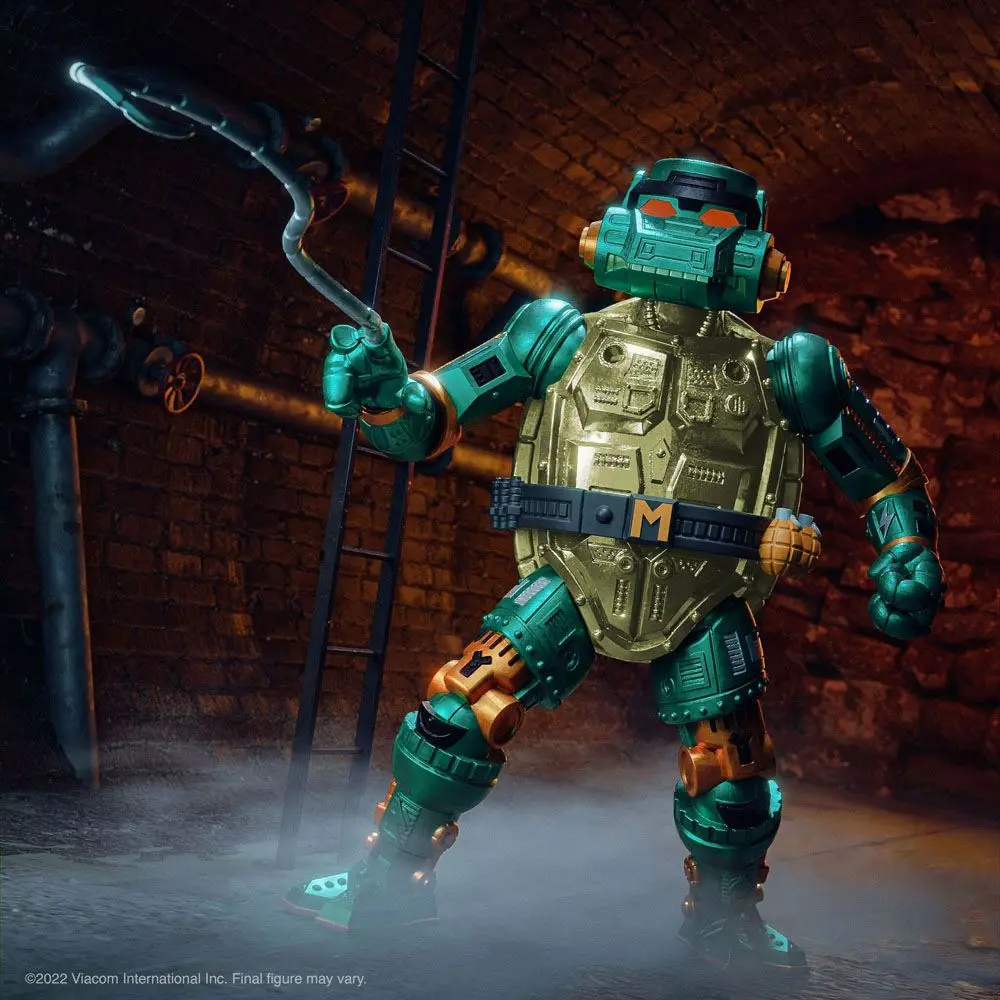 Teenage Mutant Ninja Turtles Ultimates akční figurka bojovník Metalhead Michelangelo 18 cm fotografii produktu