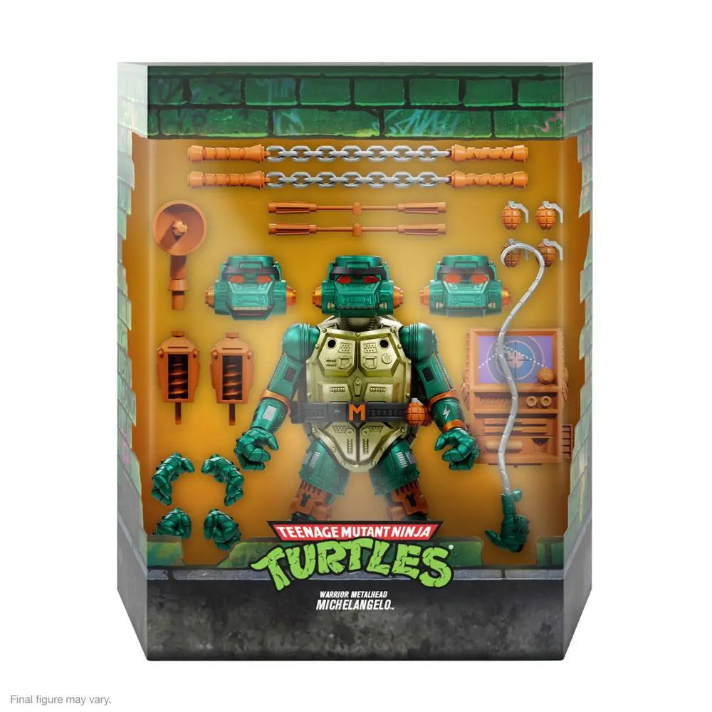 Teenage Mutant Ninja Turtles Ultimates akční figurka bojovník Metalhead Michelangelo 18 cm fotografii produktu