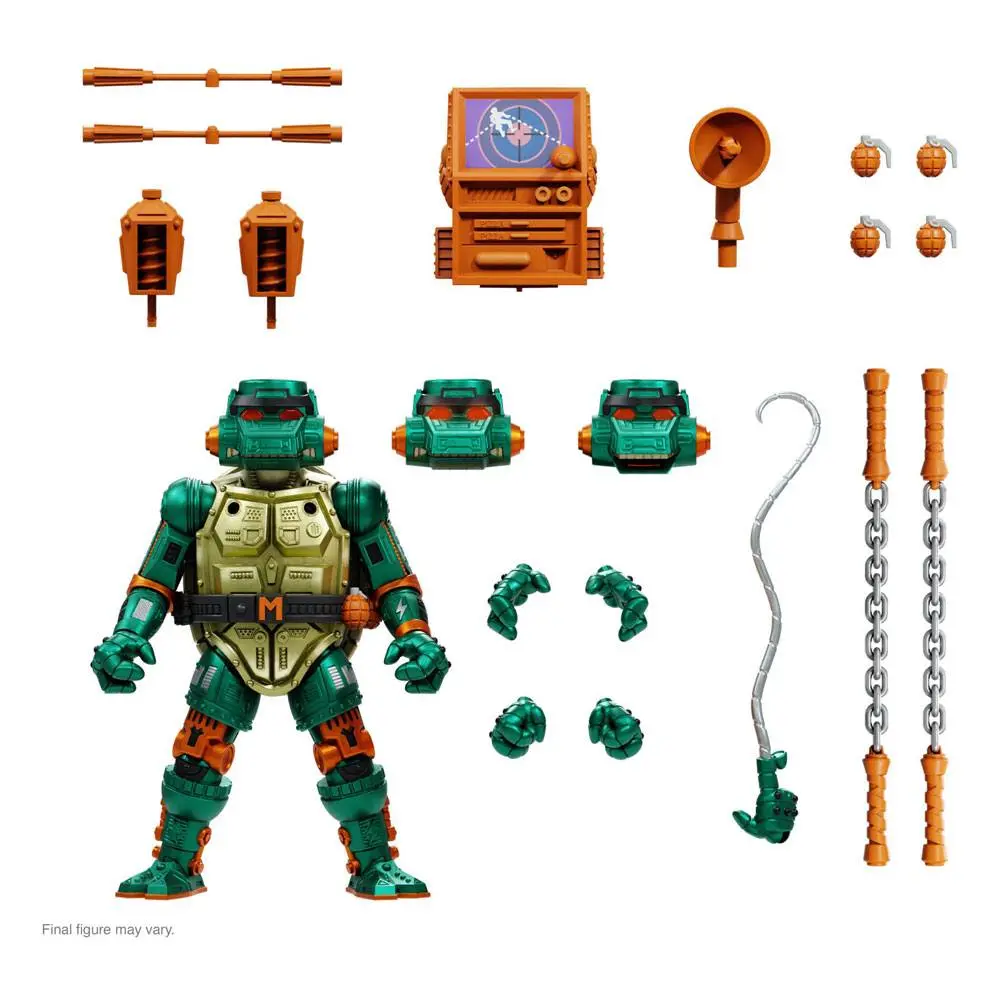 Teenage Mutant Ninja Turtles Ultimates akční figurka bojovník Metalhead Michelangelo 18 cm fotografii produktu