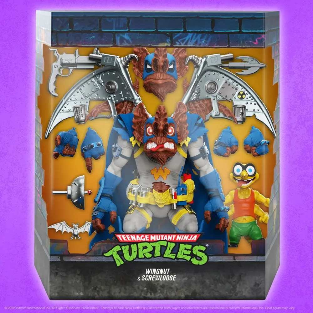 Teenage Mutant Ninja Turtles Ultimates akční figurka Wingnut & Screwloose 18 cm fotografii produktu