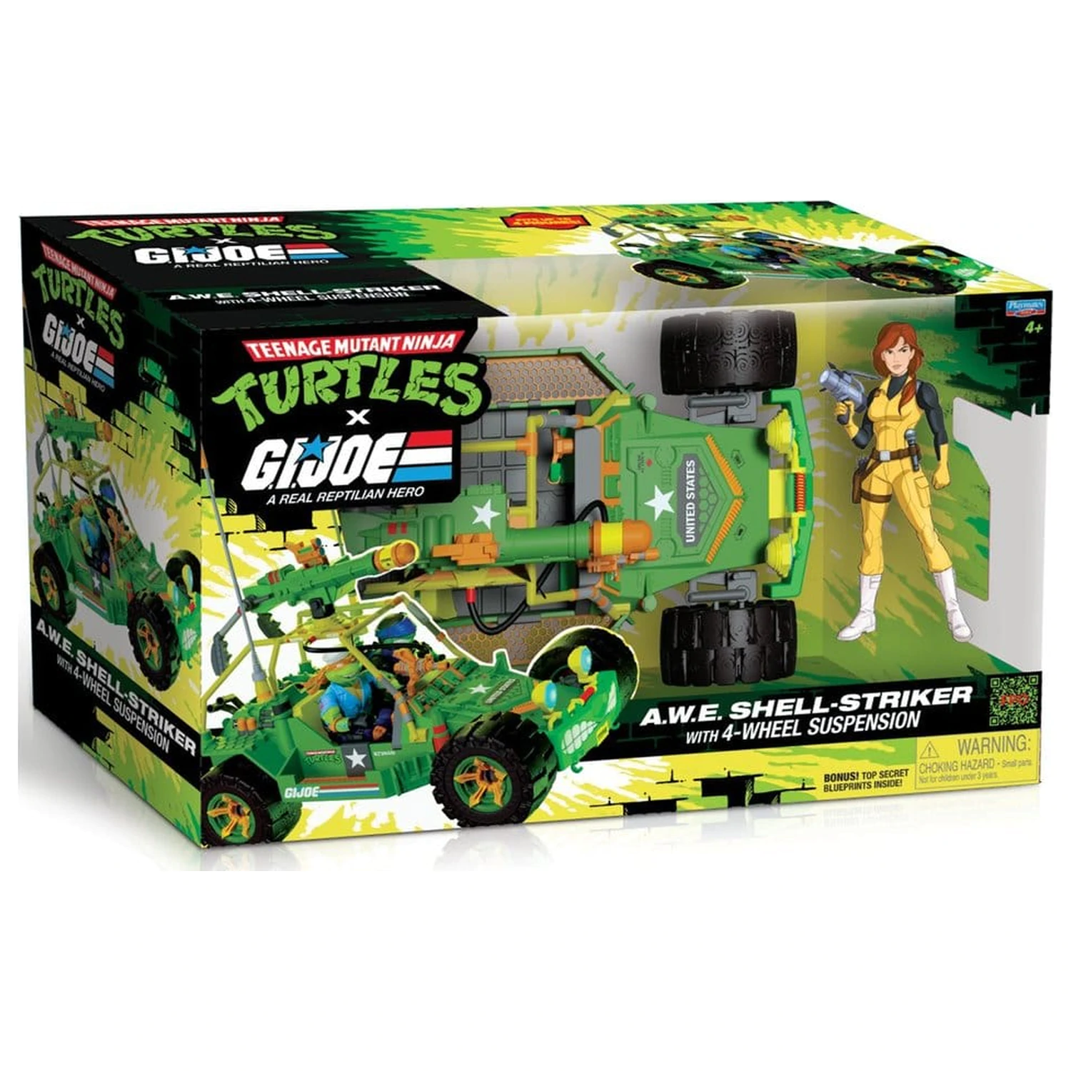 Teenage Mutant Ninja Turtles x G.I. Joe Crossover Classics vozidlo A.W.E. Shell-Striker s figurkou fotografii produktu
