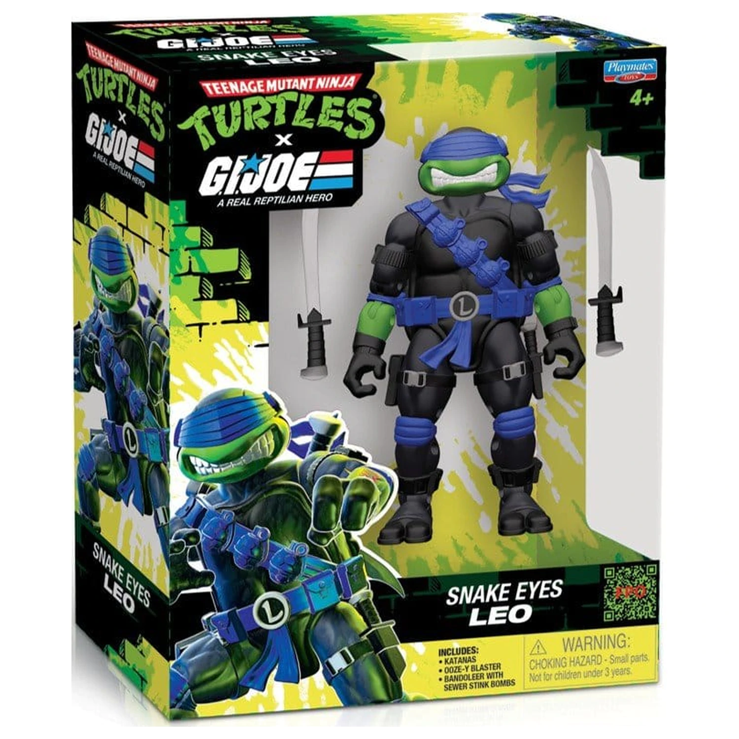 Teenage Mutant Ninja Turtles x G.I. Joe Crossover Classics akční figurka Leonardo x Snake Eyes 12 cm fotografii produktu