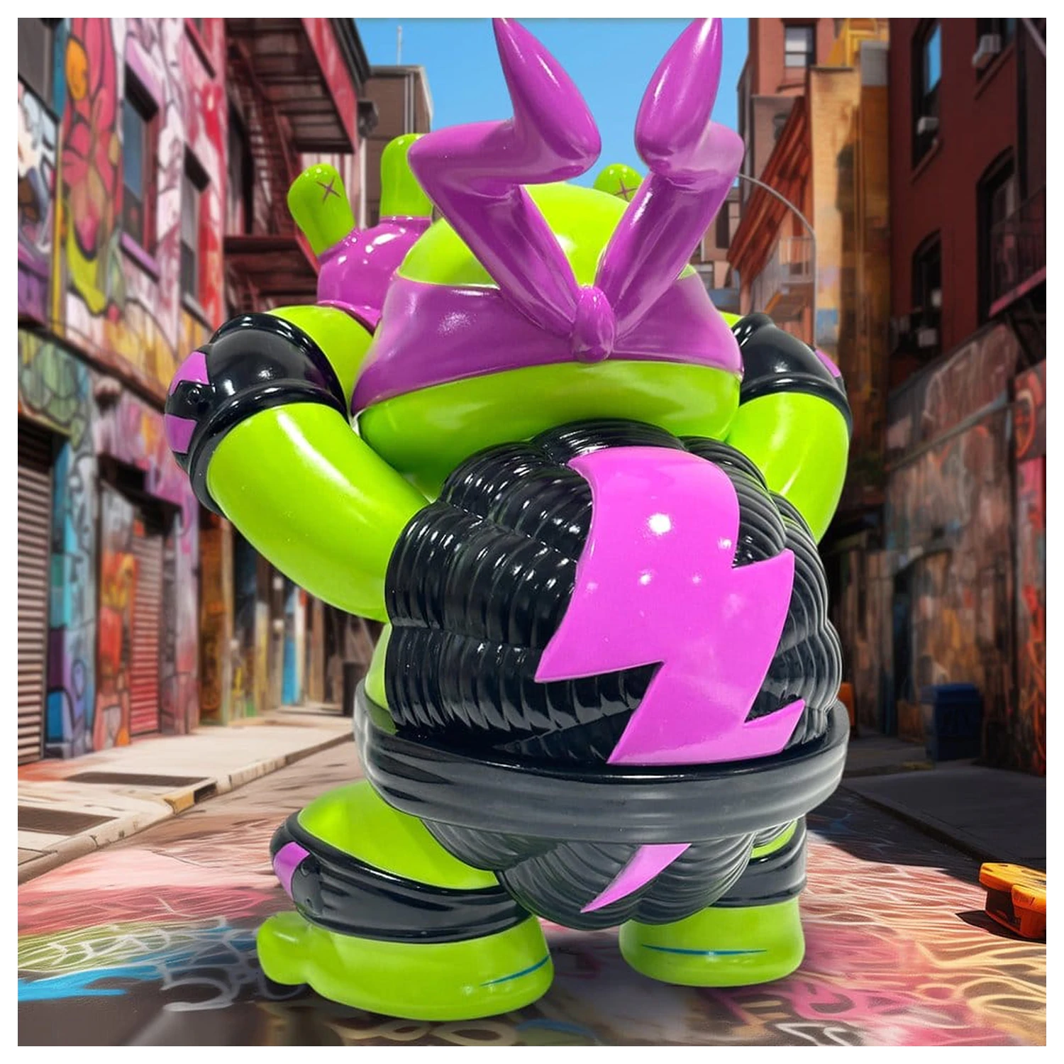 Teenage Mutant Ninja Turtles x Grape Brain Vinyl Figure Donatello 24 cm fotografii produktu