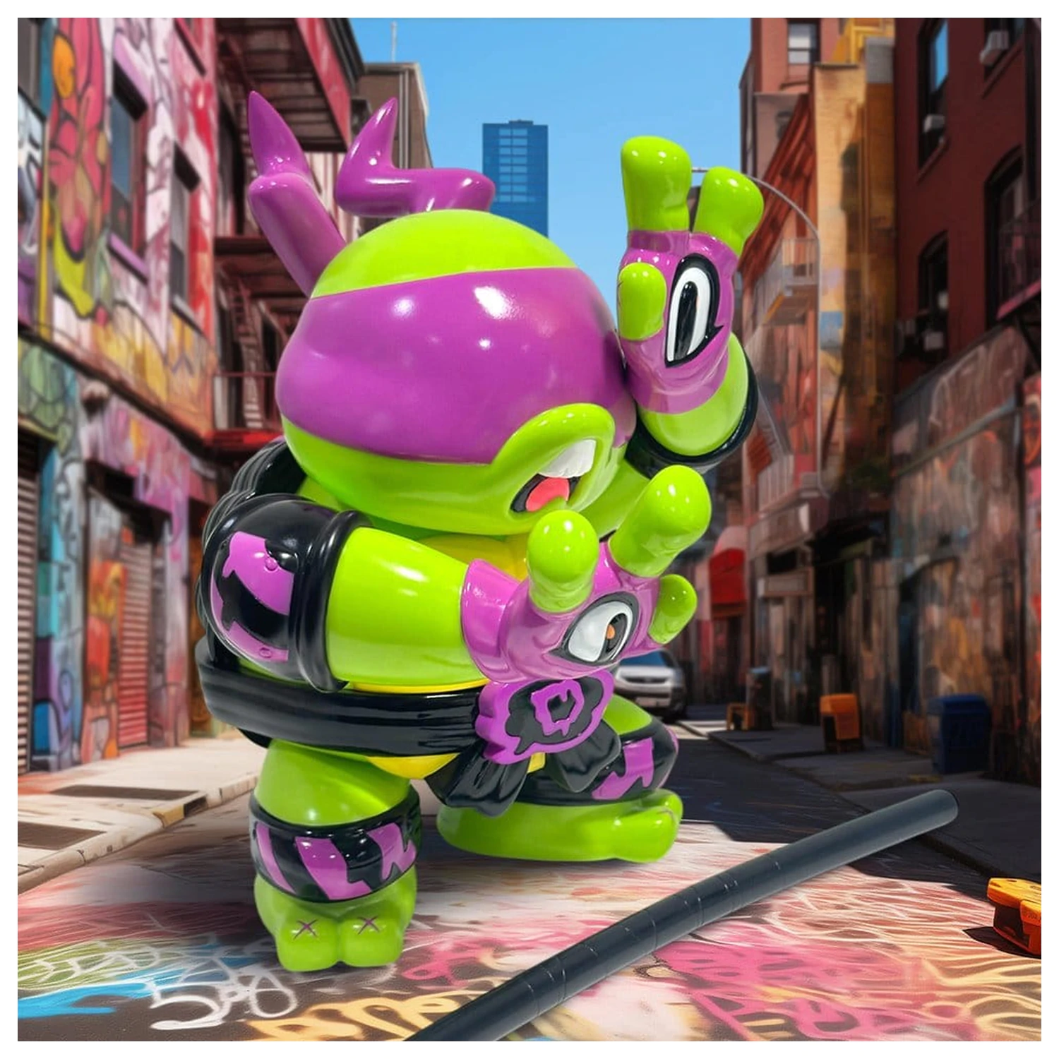 Teenage Mutant Ninja Turtles x Grape Brain Vinyl Figure Donatello 24 cm fotografii produktu