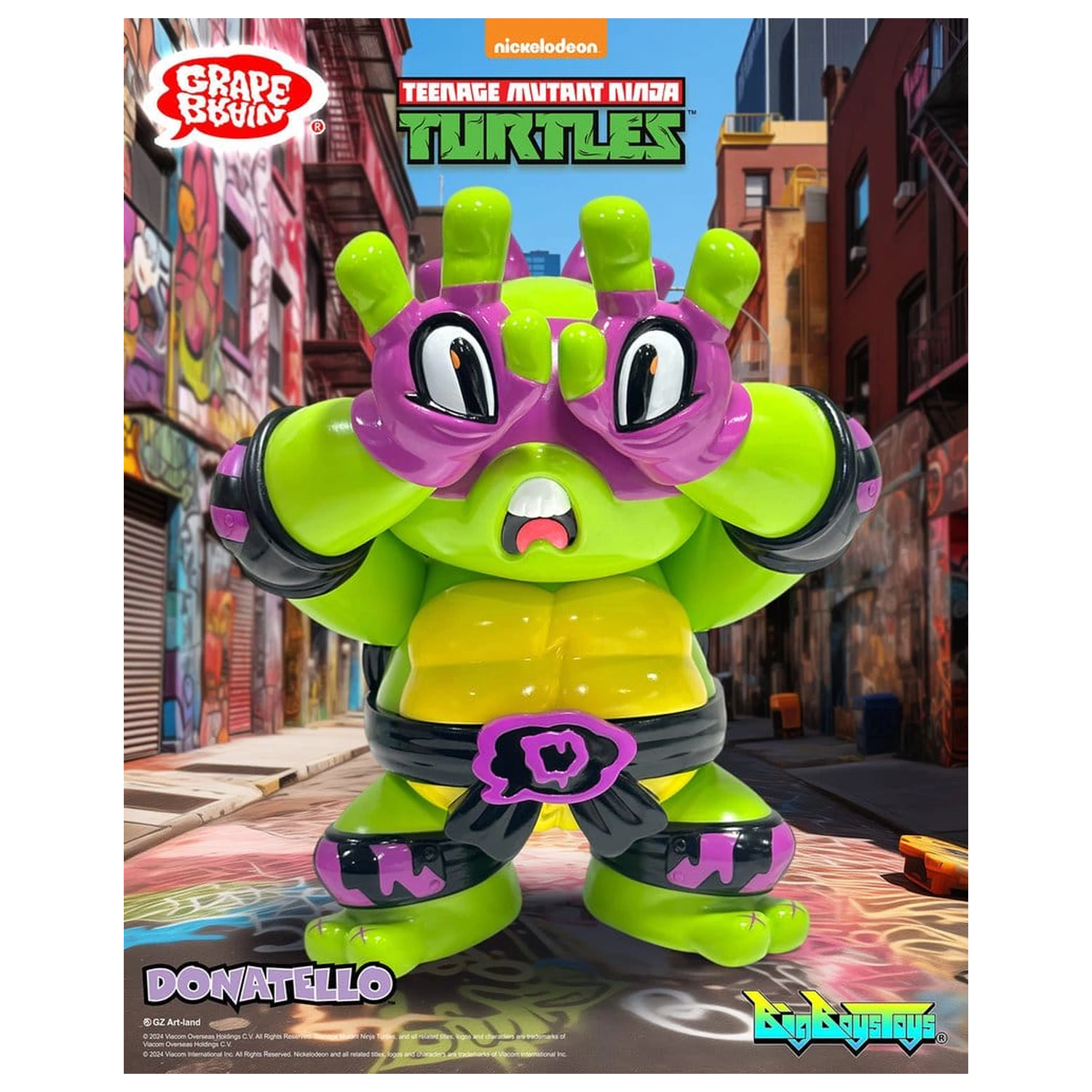 Teenage Mutant Ninja Turtles x Grape Brain Vinyl Figure Donatello 24 cm fotografii produktu