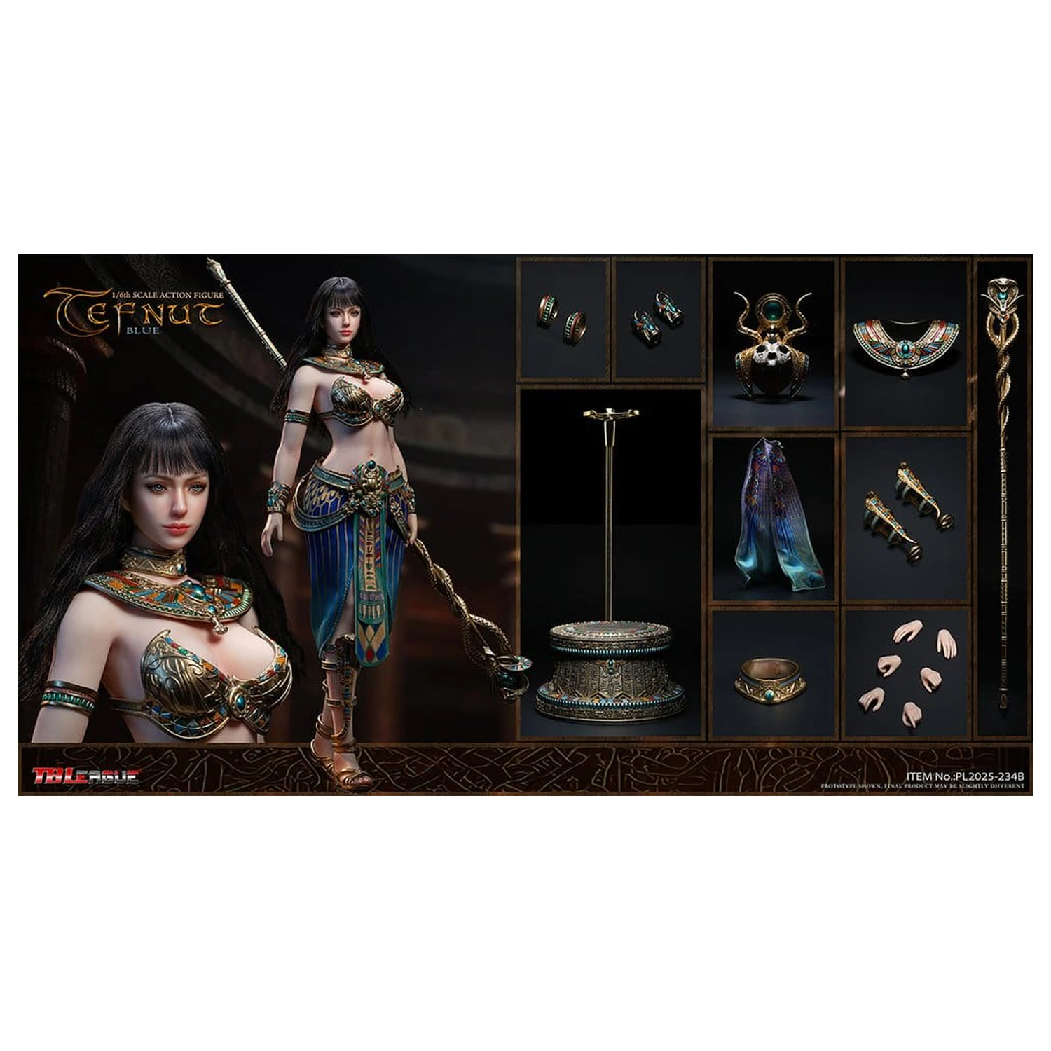 Tefnut Action Figure 1/6 Modrá Edice 30 cm fotografii produktu