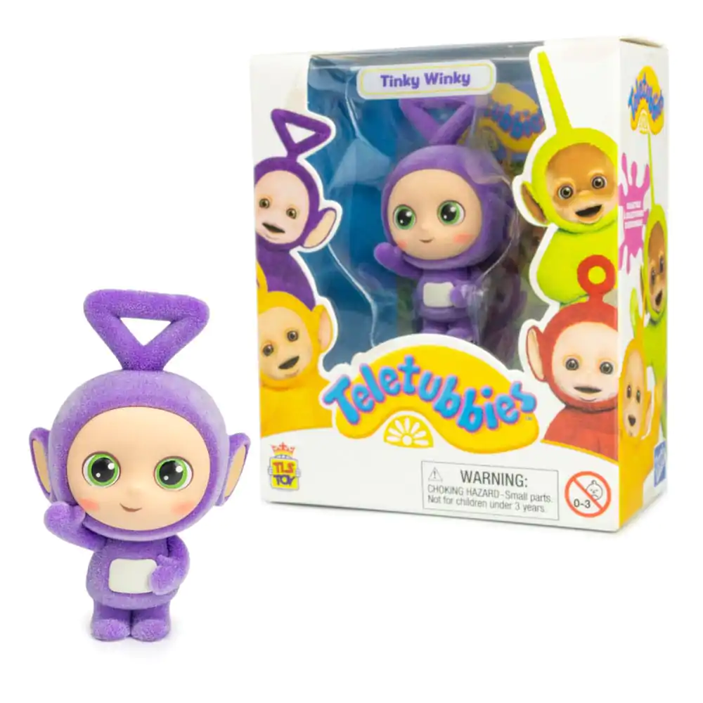 Teletubbies Cheebee Mini figurka Tinky Winky Flocked 6 cm fotografii produktu