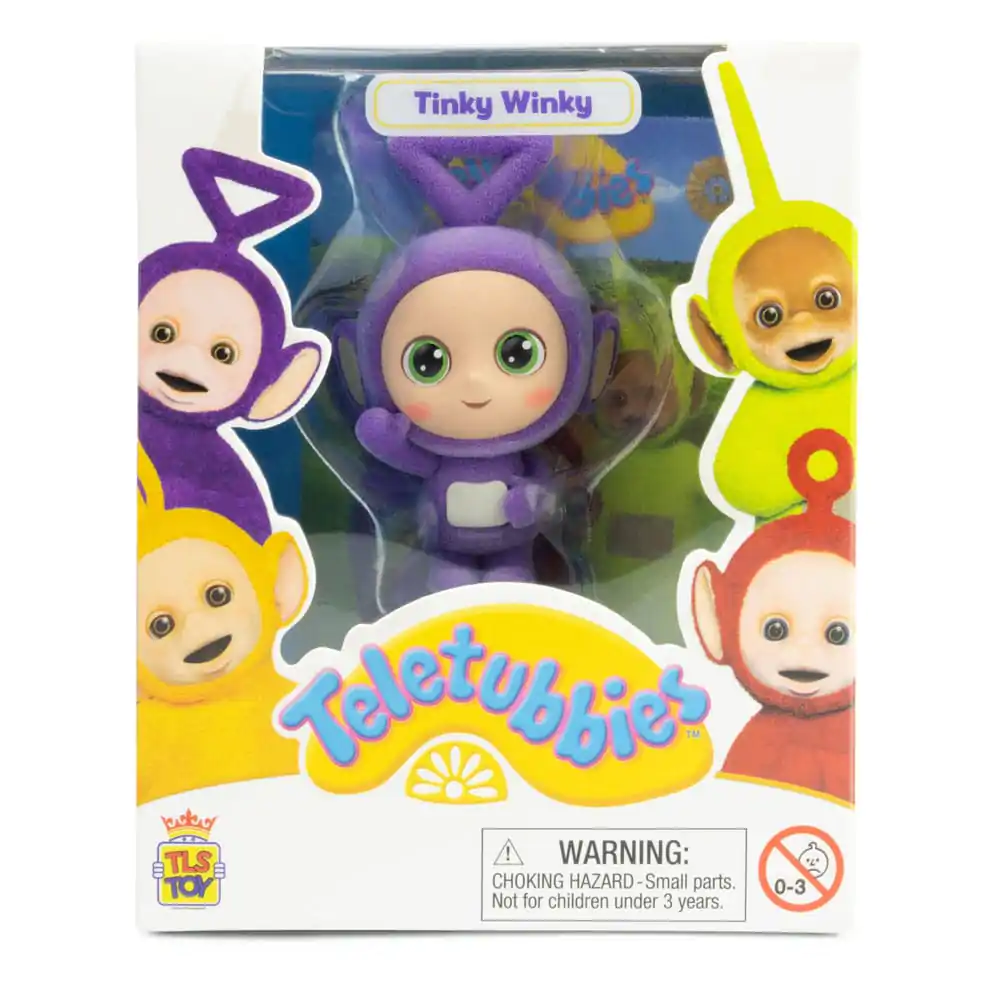 Teletubbies Cheebee Mini figurka Tinky Winky Flocked 6 cm fotografii produktu