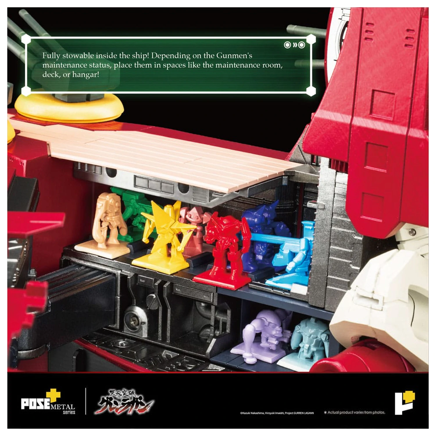 Tengen Toppa Gurren Lagann POSE+METAL series Figure Dai-Gurren 33 cm fotografii produktu