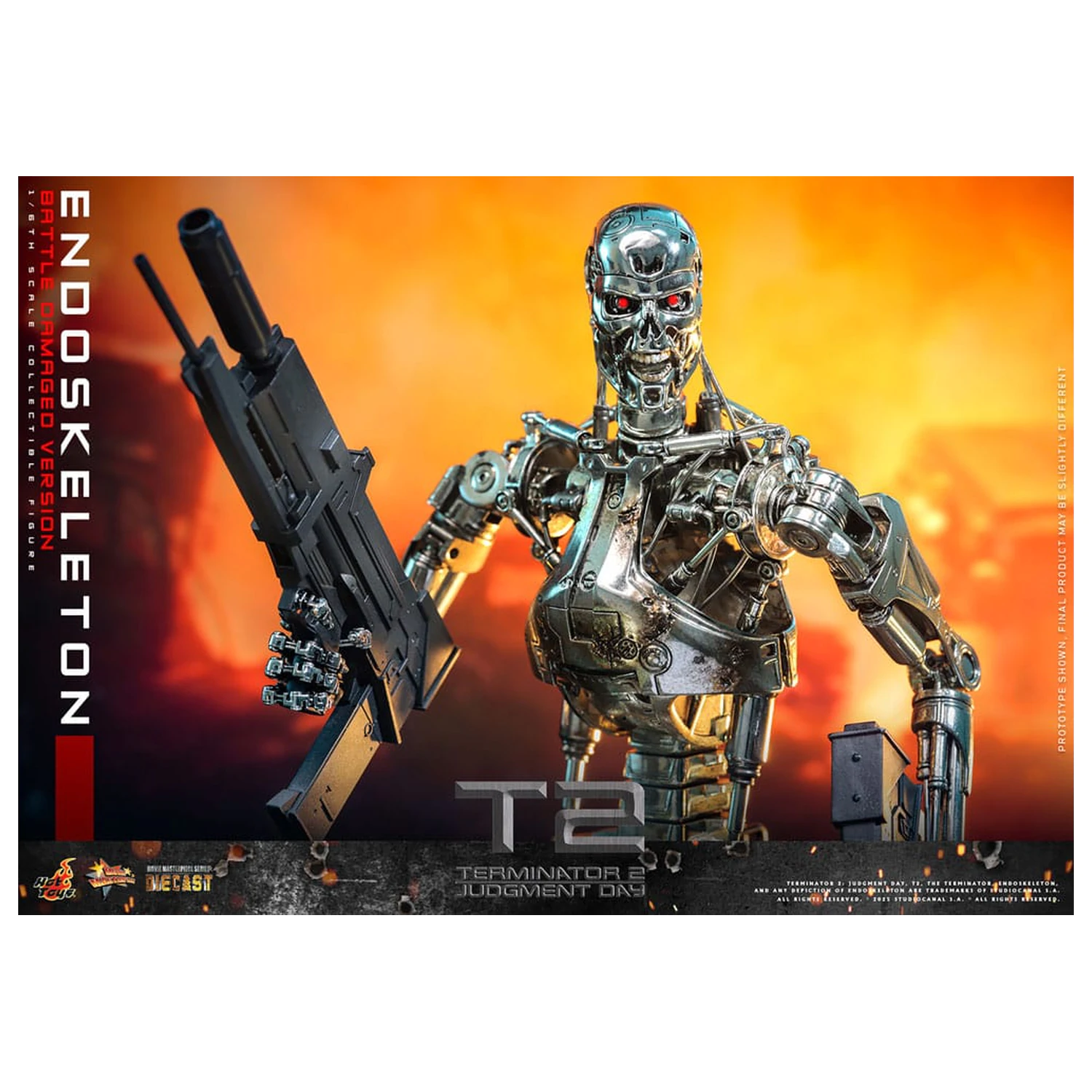 Terminator 2: Judgment Day Movie Masterpiece akční figurka 1/6 Endoskeleton (Battle Damaged Version) 31 cm fotografii produktu
