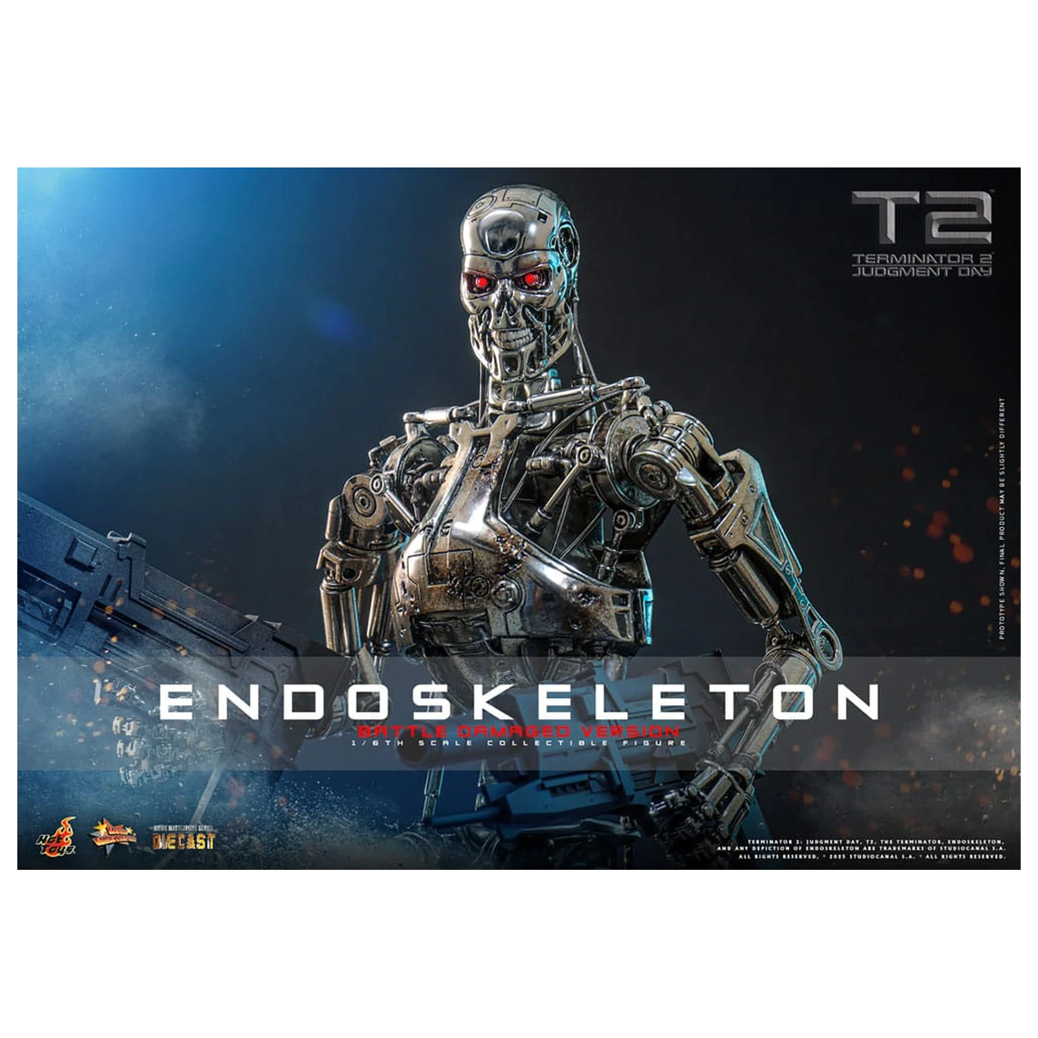 Terminator 2: Judgment Day Movie Masterpiece akční figurka 1/6 Endoskeleton (Battle Damaged Version) 31 cm fotografii produktu