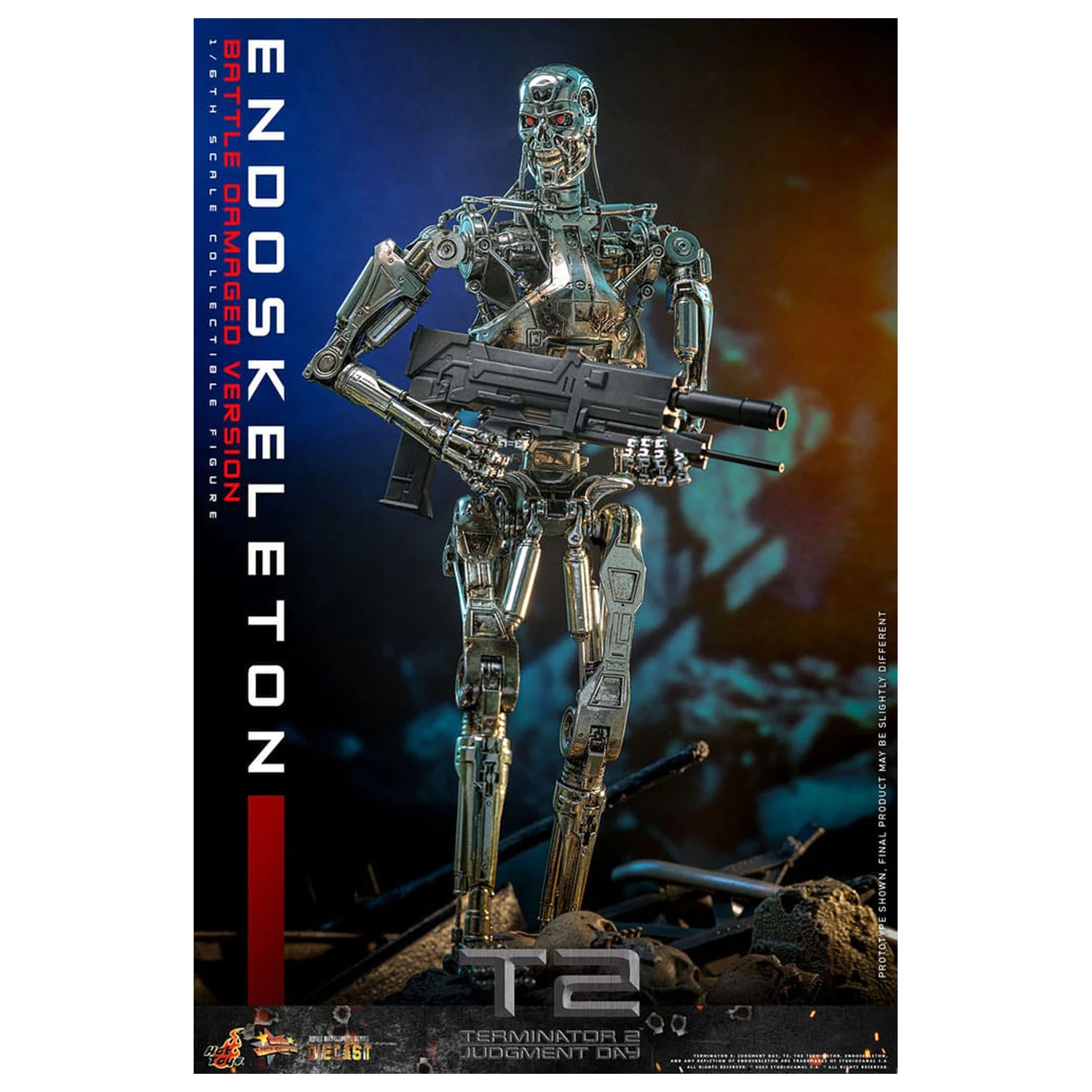 Terminator 2: Judgment Day Movie Masterpiece akční figurka 1/6 Endoskeleton (Battle Damaged Version) 31 cm fotografii produktu