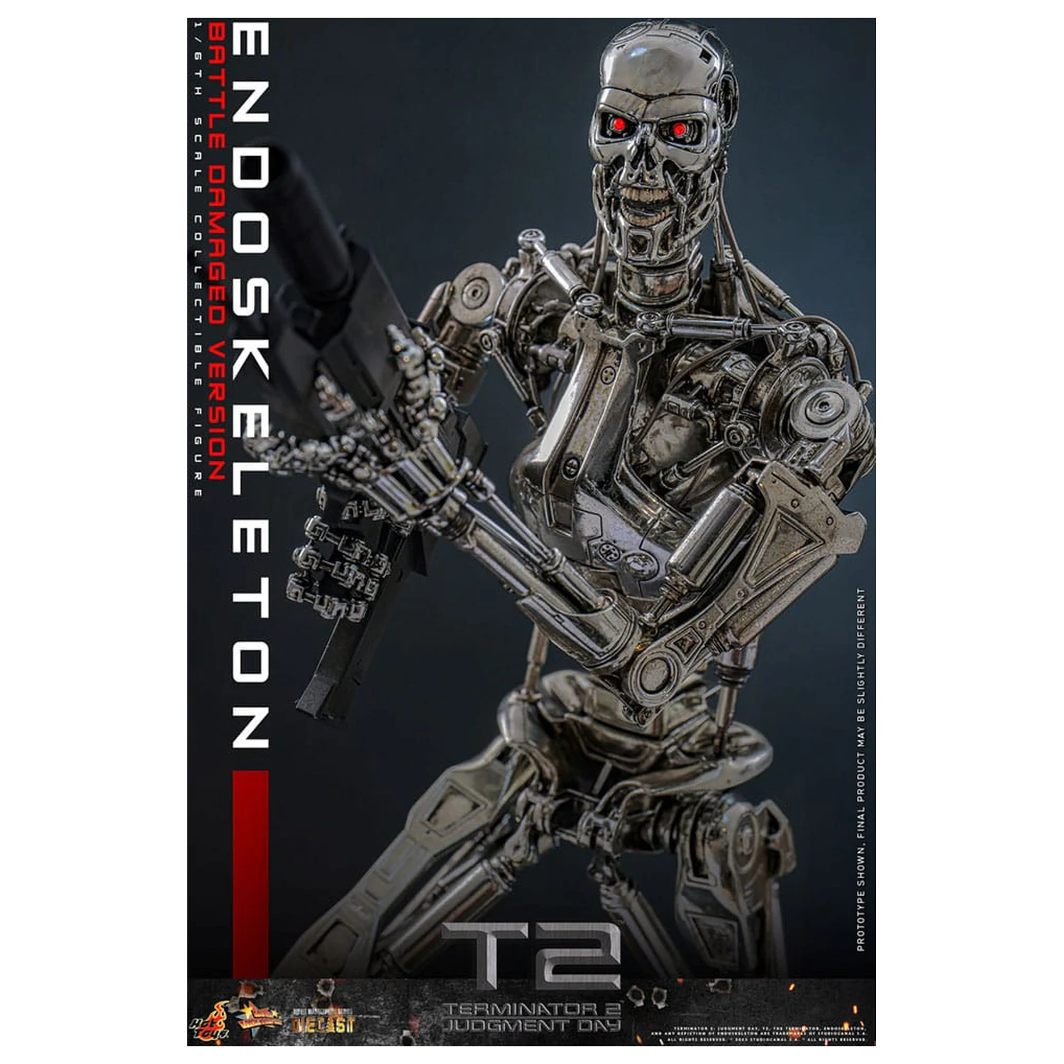 Terminator 2: Judgment Day Movie Masterpiece akční figurka 1/6 Endoskeleton (Battle Damaged Version) 31 cm fotografii produktu