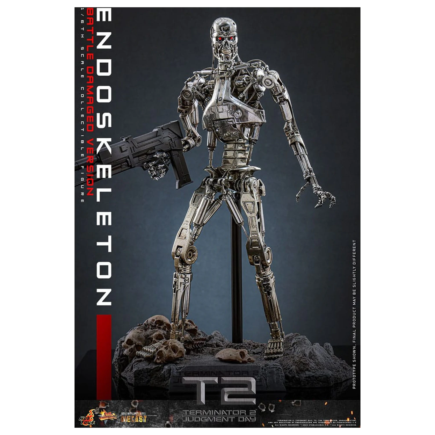 Terminator 2: Judgment Day Movie Masterpiece akční figurka 1/6 Endoskeleton (Battle Damaged Version) 31 cm fotografii produktu