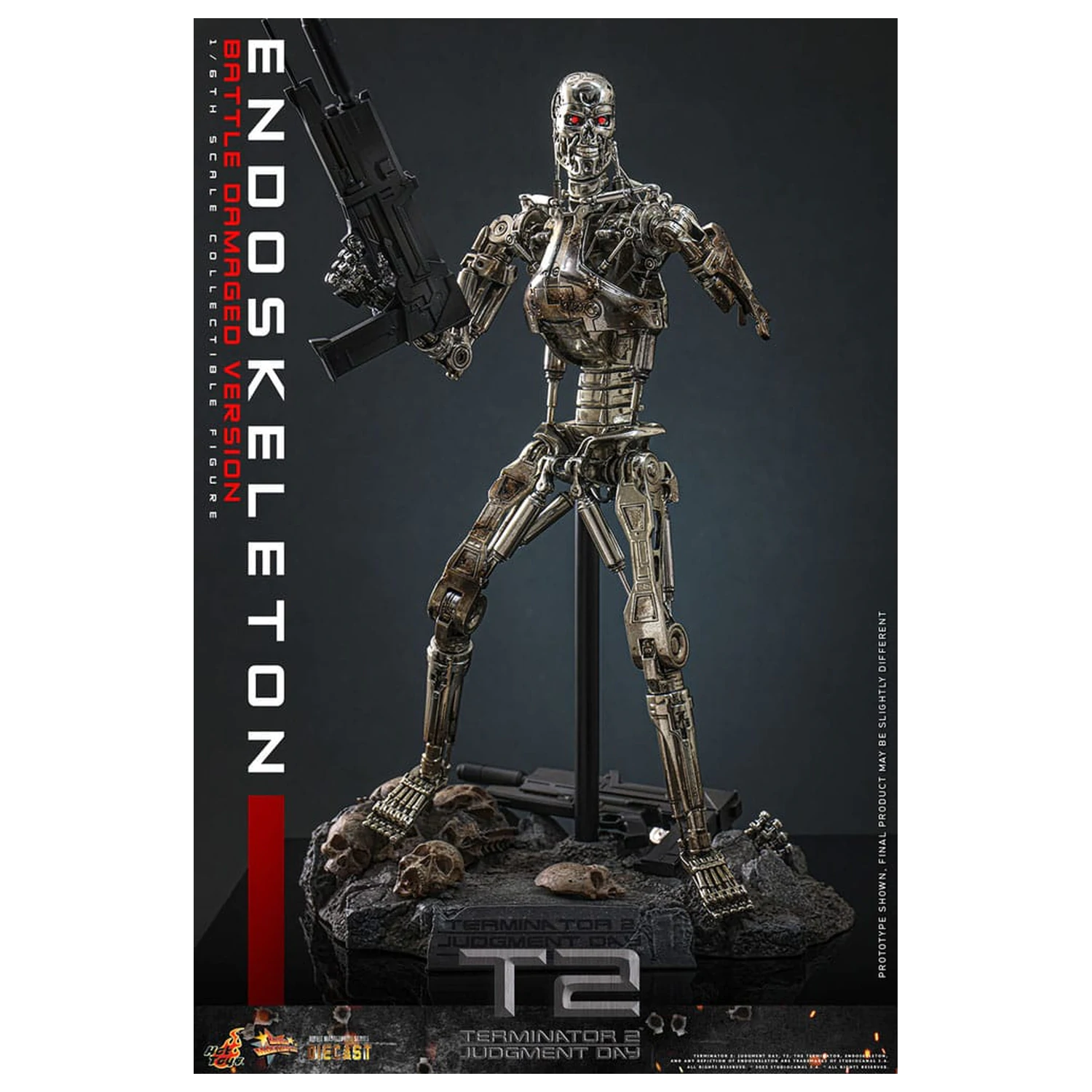 Terminator 2: Judgment Day Movie Masterpiece akční figurka 1/6 Endoskeleton (Battle Damaged Version) 31 cm fotografii produktu