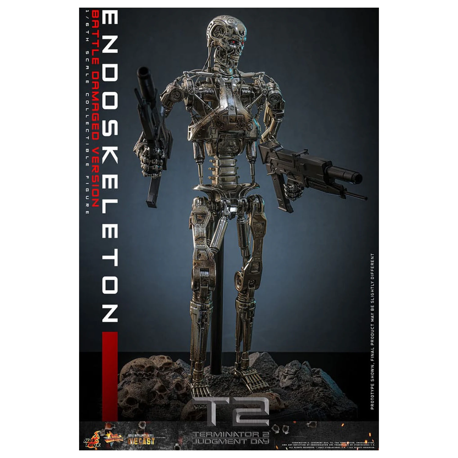 Terminator 2: Judgment Day Movie Masterpiece akční figurka 1/6 Endoskeleton (Battle Damaged Version) 31 cm fotografii produktu