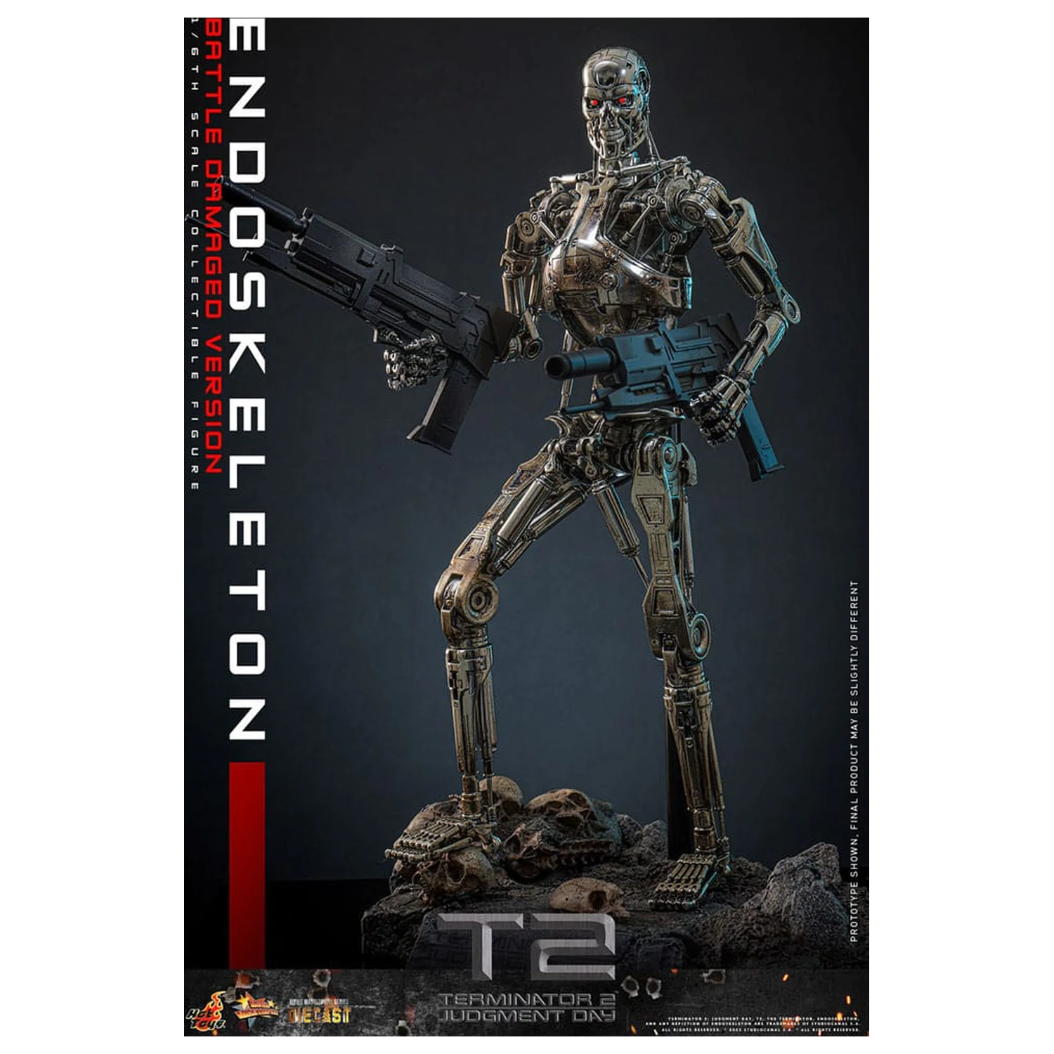 Terminator 2: Judgment Day Movie Masterpiece akční figurka 1/6 Endoskeleton (Battle Damaged Version) 31 cm fotografii produktu