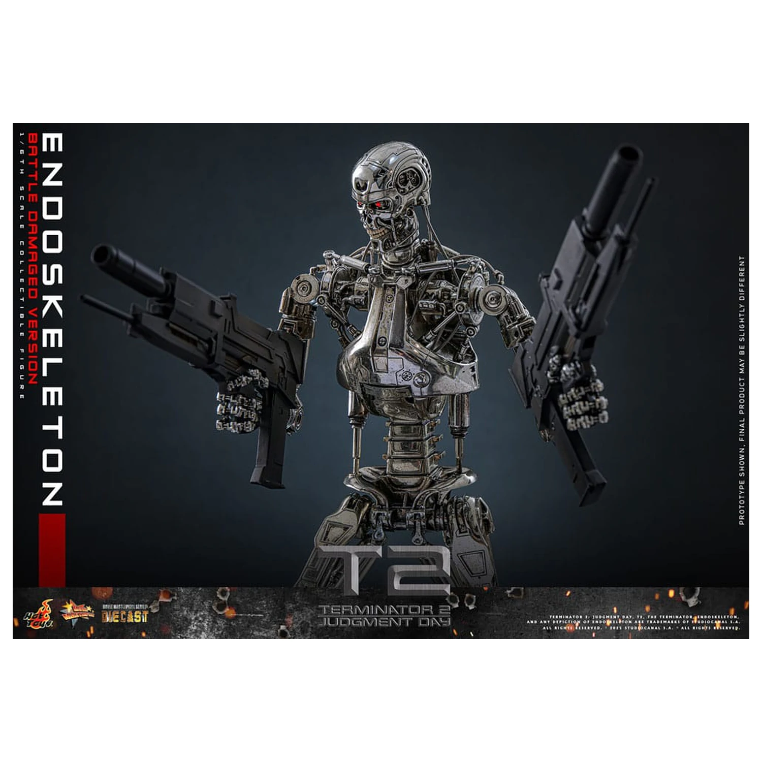 Terminator 2: Judgment Day Movie Masterpiece akční figurka 1/6 Endoskeleton (Battle Damaged Version) 31 cm fotografii produktu