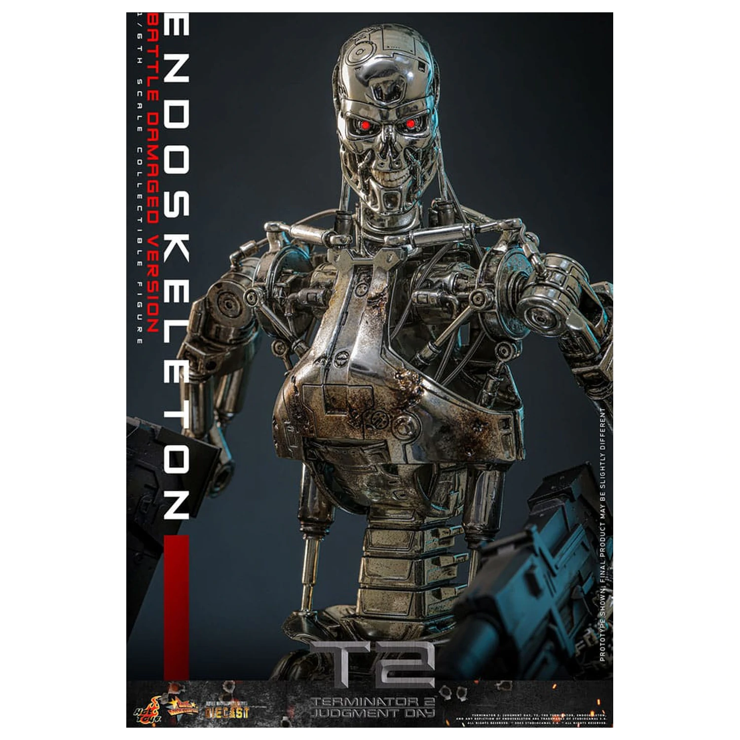 Terminator 2: Judgment Day Movie Masterpiece akční figurka 1/6 Endoskeleton (Battle Damaged Version) 31 cm fotografii produktu