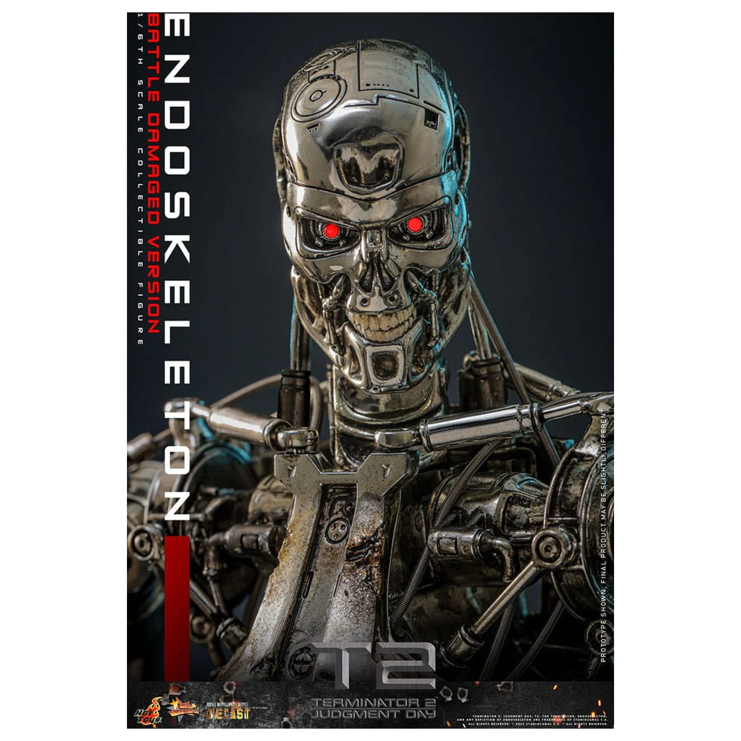 Terminator 2: Judgment Day Movie Masterpiece akční figurka 1/6 Endoskeleton (Battle Damaged Version) 31 cm fotografii produktu