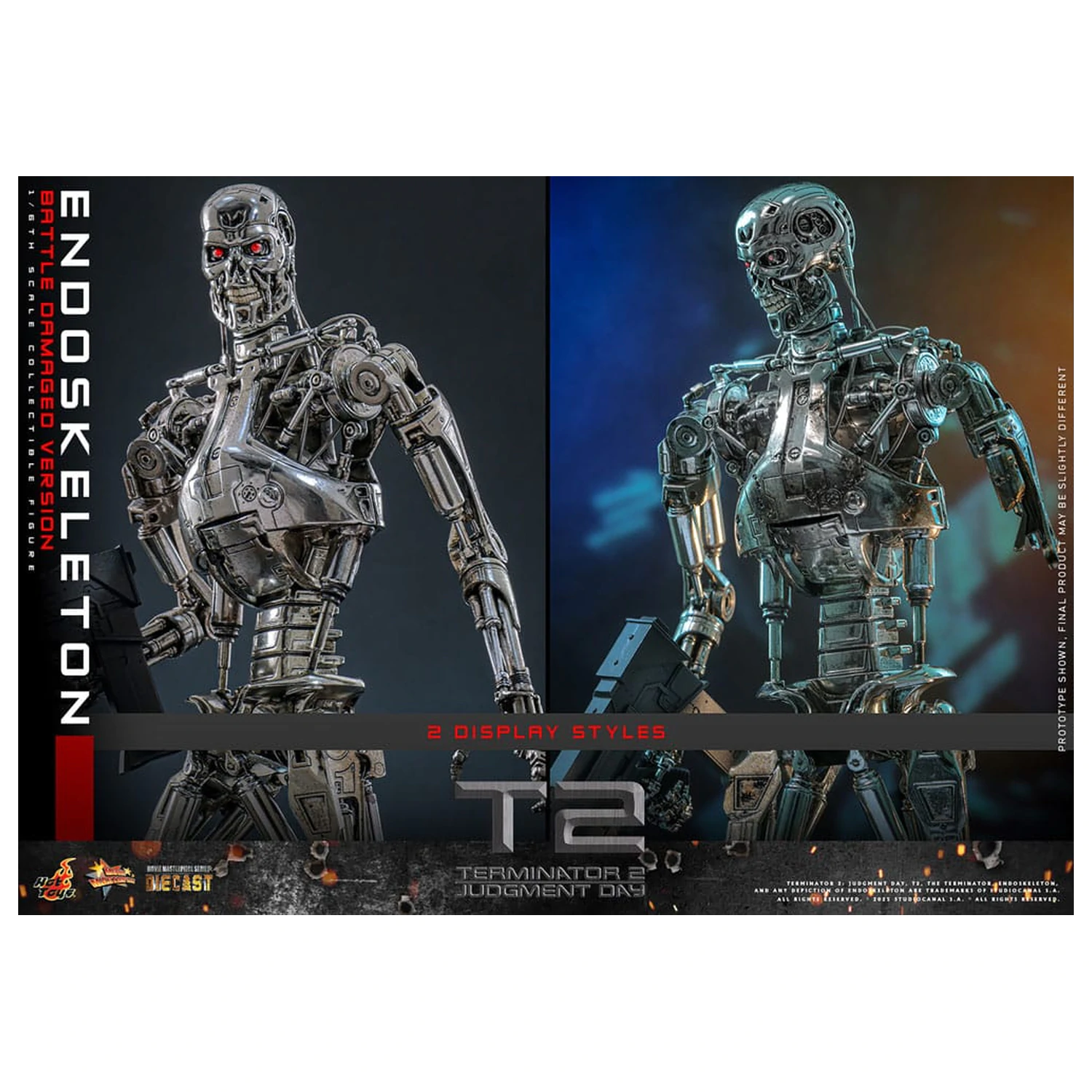 Terminator 2: Judgment Day Movie Masterpiece akční figurka 1/6 Endoskeleton (Battle Damaged Version) 31 cm fotografii produktu