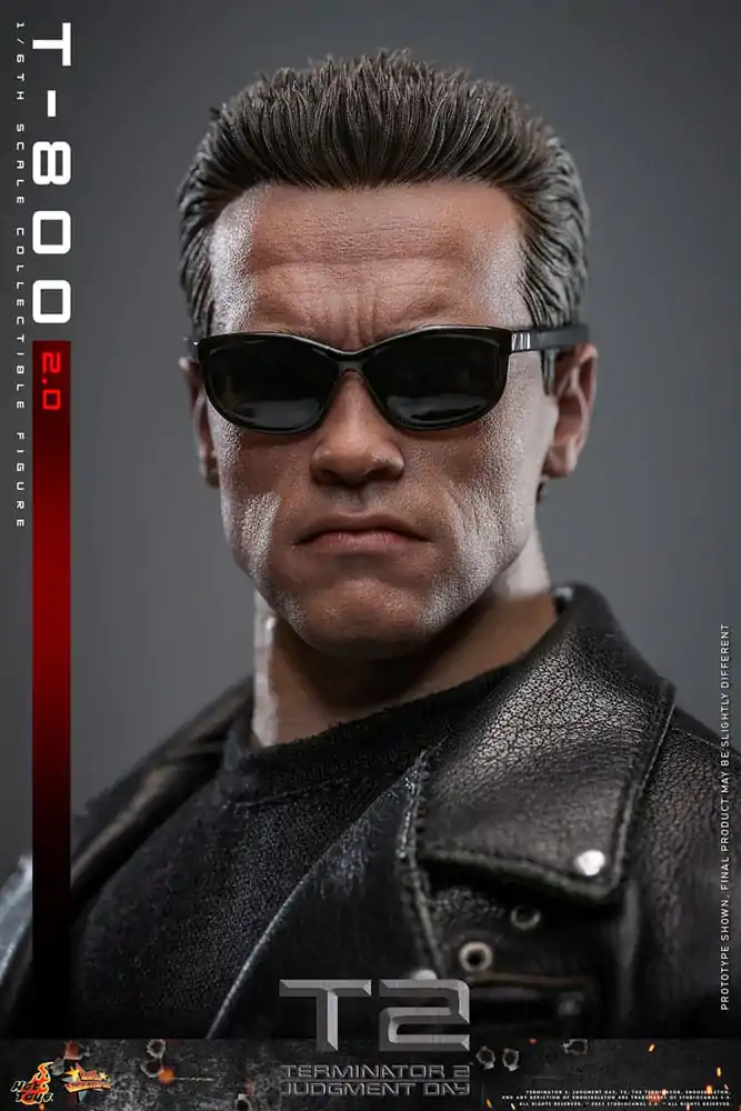 Terminator 2 Movie Masterpiece akční figurka 1/6 T-800 2.0 32 cm fotografii produktu