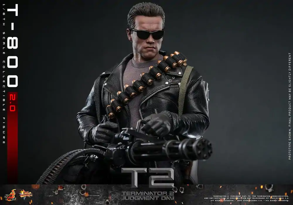 Terminator 2 Movie Masterpiece akční figurka 1/6 T-800 2.0 32 cm fotografii produktu