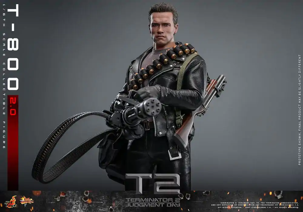 Terminator 2 Movie Masterpiece akční figurka 1/6 T-800 2.0 32 cm fotografii produktu