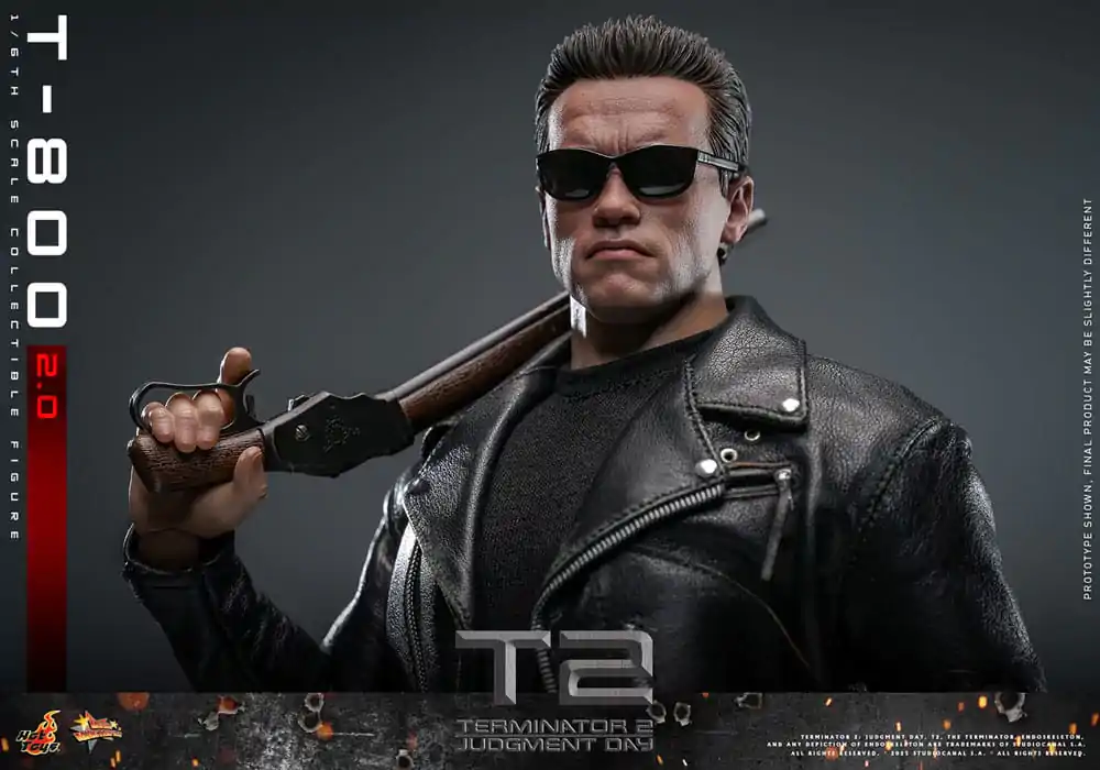 Terminator 2 Movie Masterpiece akční figurka 1/6 T-800 2.0 32 cm fotografii produktu