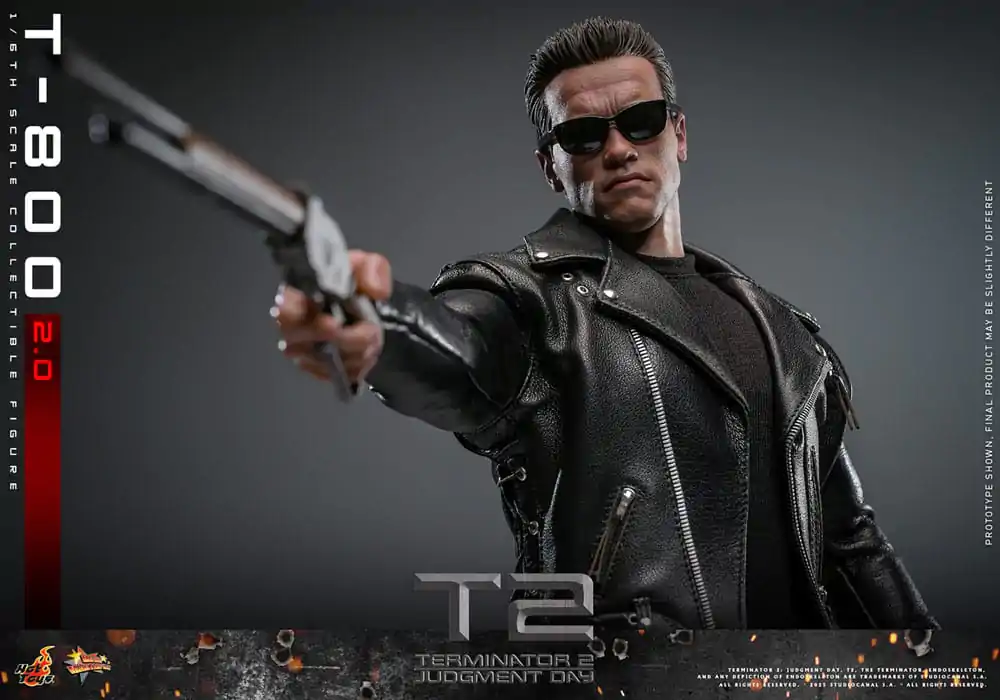 Terminator 2 Movie Masterpiece akční figurka 1/6 T-800 2.0 32 cm fotografii produktu