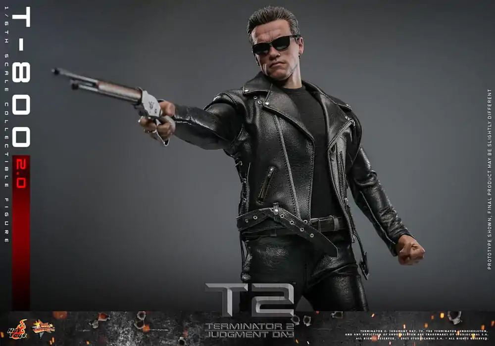 Terminator 2 Movie Masterpiece akční figurka 1/6 T-800 2.0 32 cm fotografii produktu