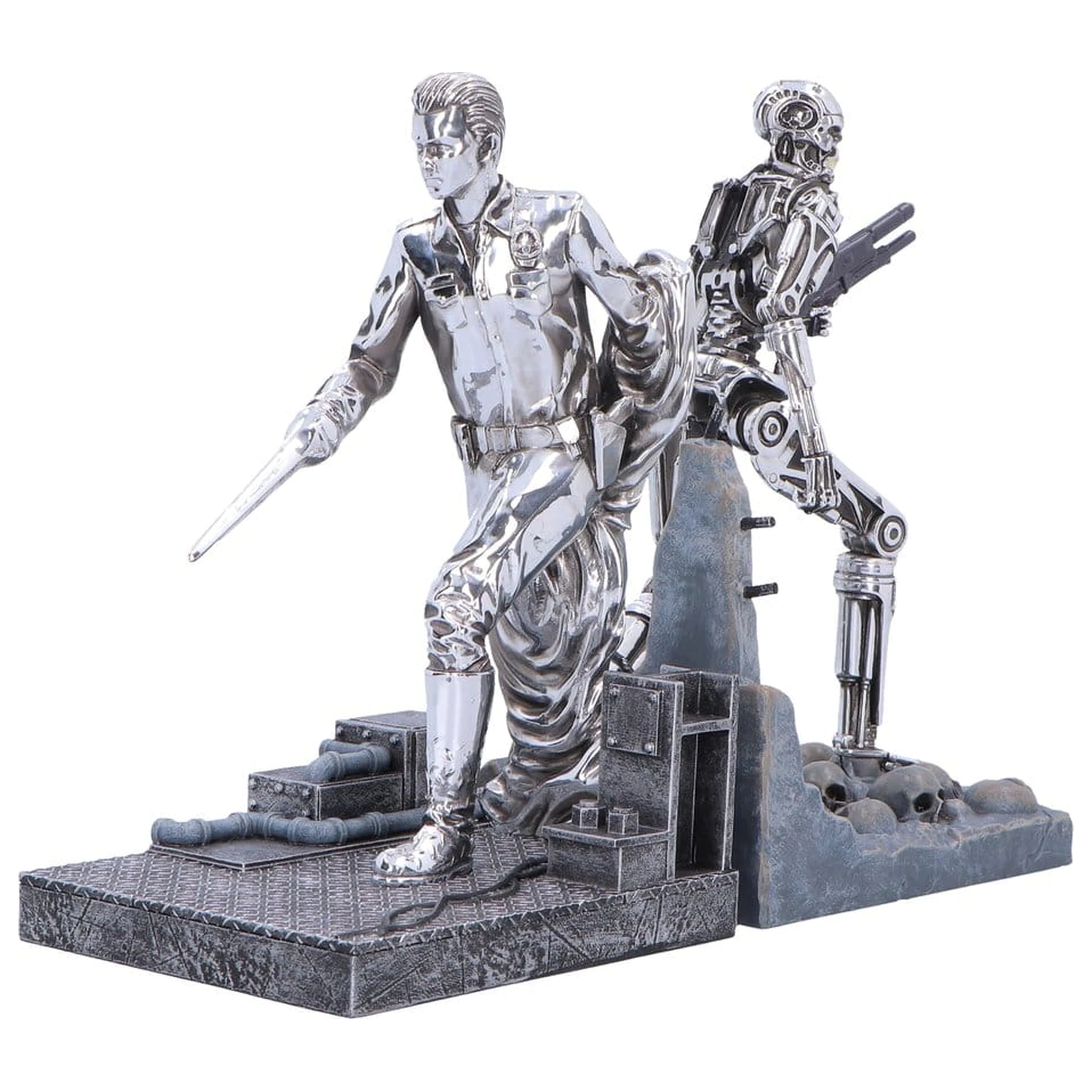 Terminator 2 Zarážky na knihy T-1000 vs T-800 19 cm fotografii produktu
