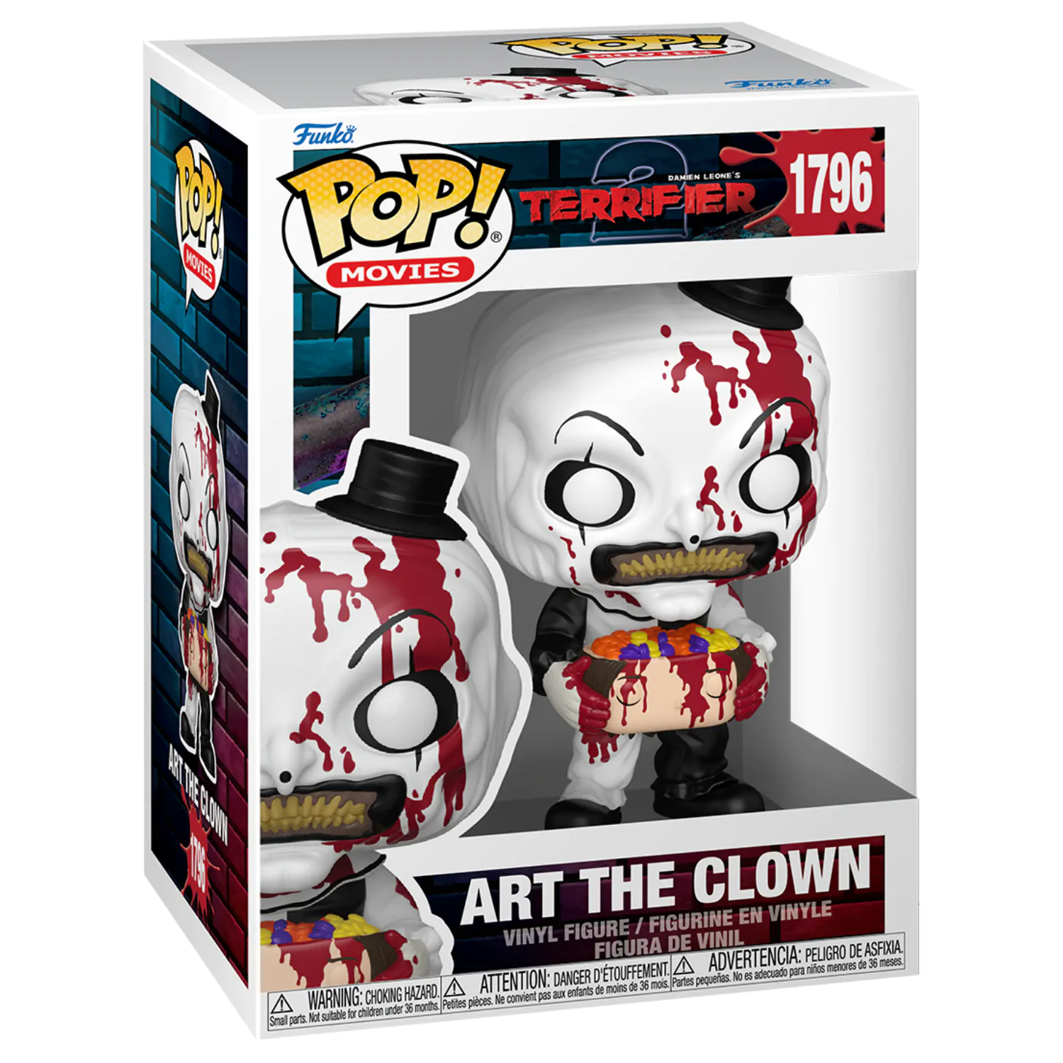 Terrifier 2 Funko POP! Movies Vinyl Figure Art the Clown with Candy Filled Head 9 cm - Vinylová figurka fotografii produktu