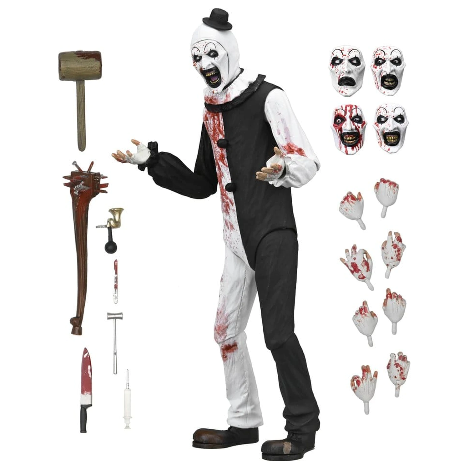 Terrifier 2 Ultimate Akční figurka Art the Clown (Blood Splattered) 18 cm fotografii produktu