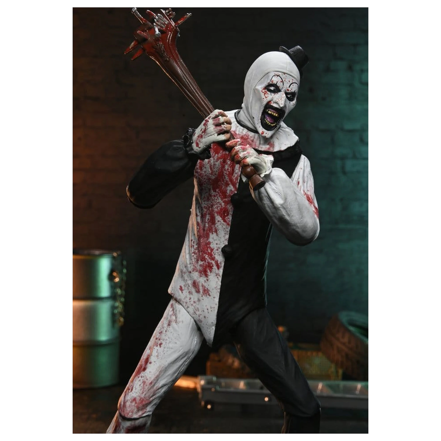 Terrifier 2 Ultimate Akční figurka Art the Clown (Blood Splattered) 18 cm fotografii produktu