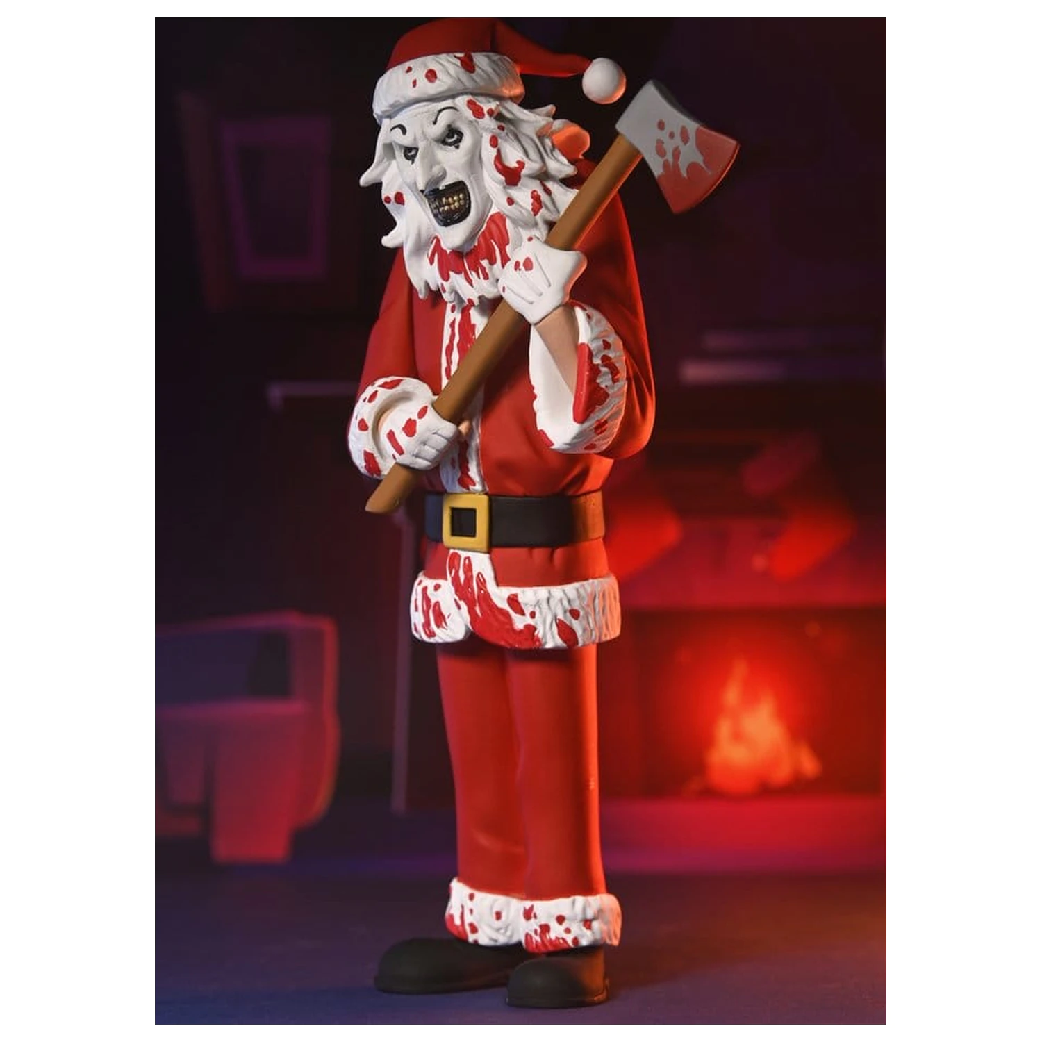 Terrifier 3 Toony Terrors akční figurka Santa Suit Art the Clown (Bloody Version) 15 cm fotografii produktu