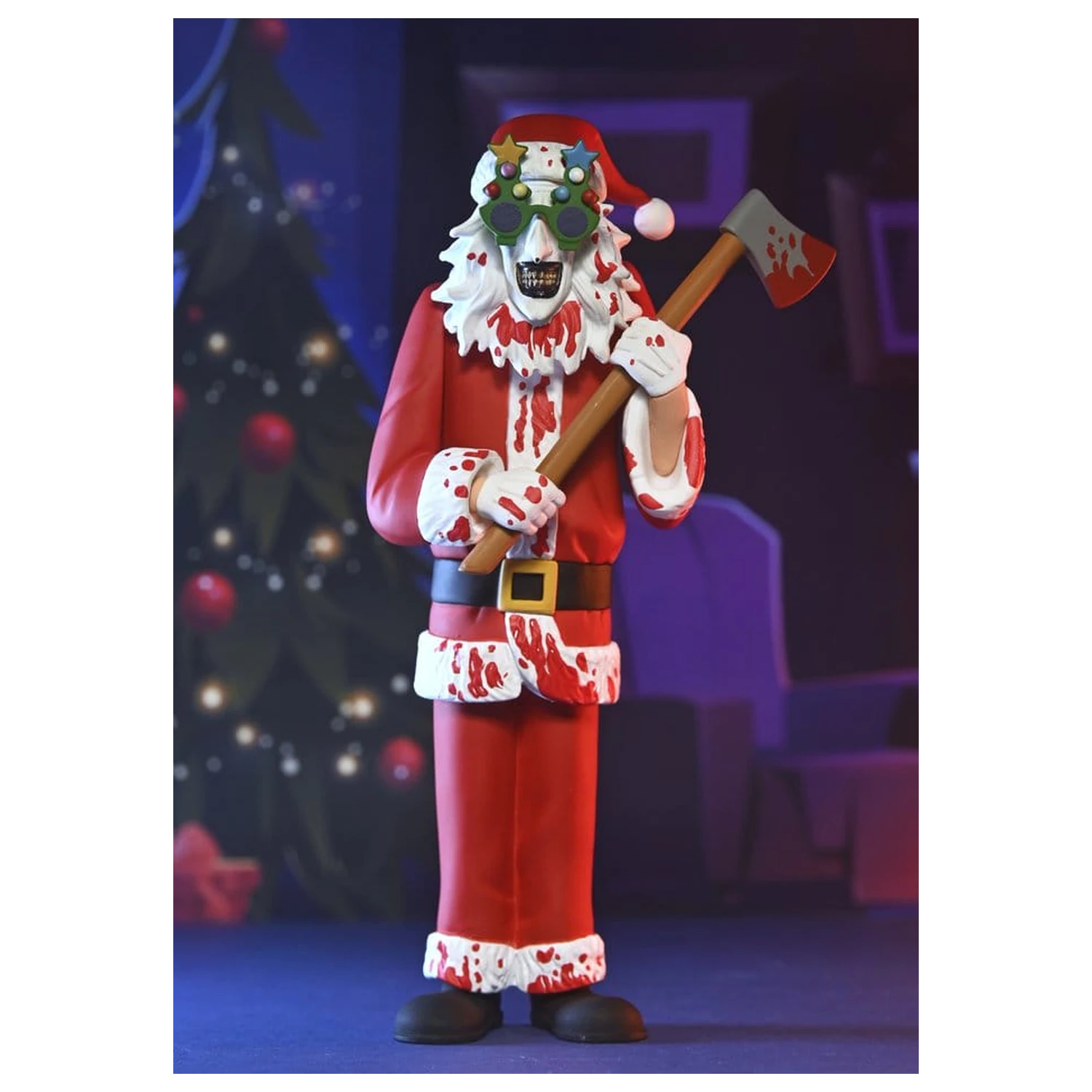 Terrifier 3 Toony Terrors akční figurka Santa Suit Art the Clown (Bloody Version) 15 cm fotografii produktu