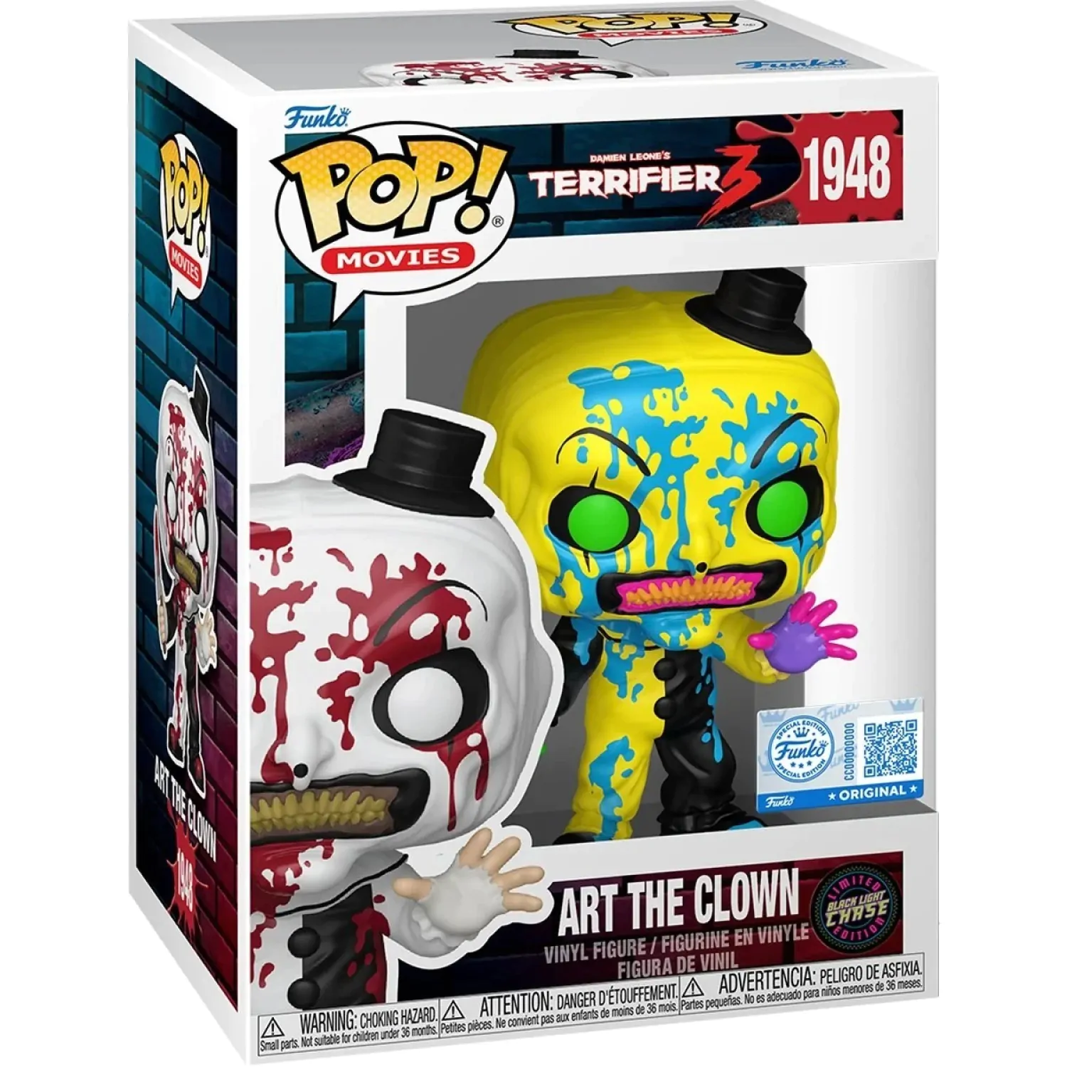 Terrifier Funko POP! figurka - Art the Clown (Bloody) Chase fotografii produktu