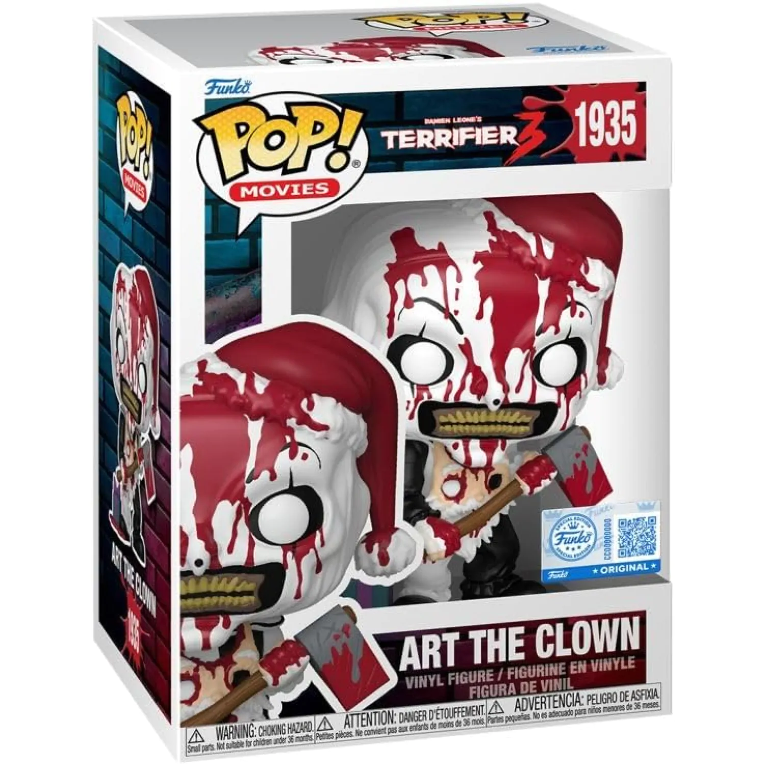 Terrifier Funko POP! figurka - Art the Clown (Bloody with Axe) fotografii produktu