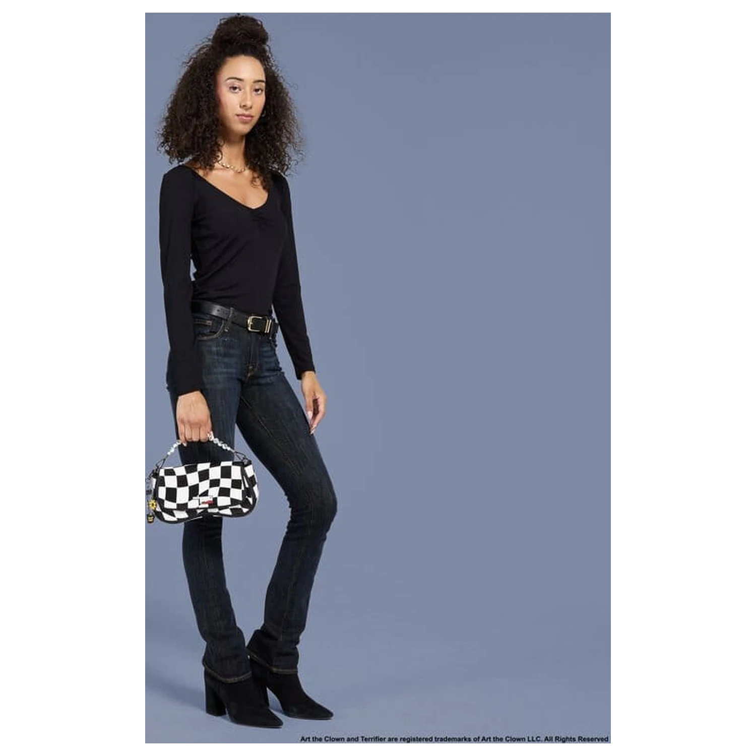 Terrifier by Loungefly Crossbody taška Art the Clown Checkered fotografii produktu