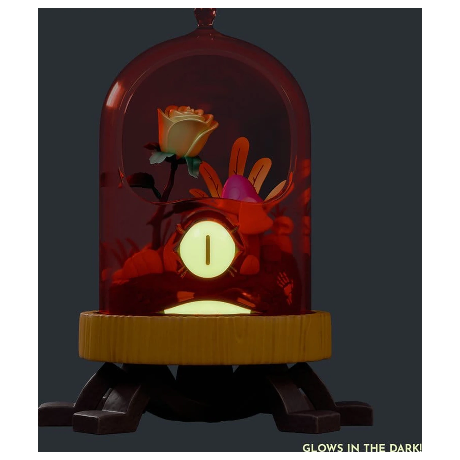 Terrorium PVC figurka krabí skleněný poklop (svítící ve tmě) 16 cm fotografii produktu