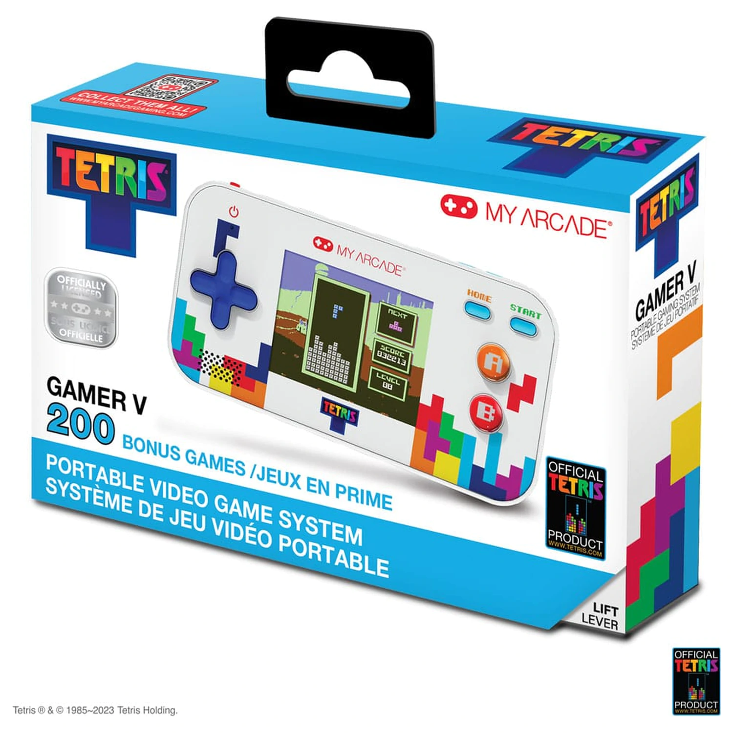 Tetris Přenosný videoherní systém Gamer V fotografii produktu